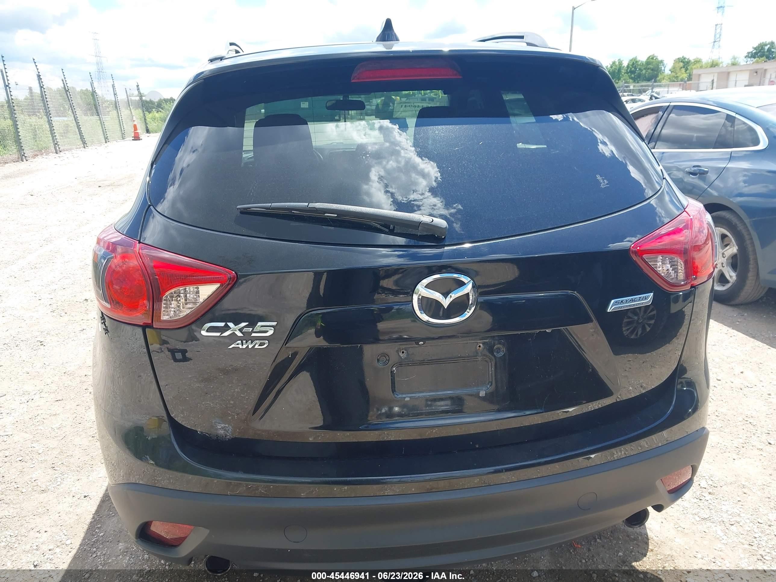 2015 Mazda Cx-5 Touring Black vin: JM3KE4CY4F0465870