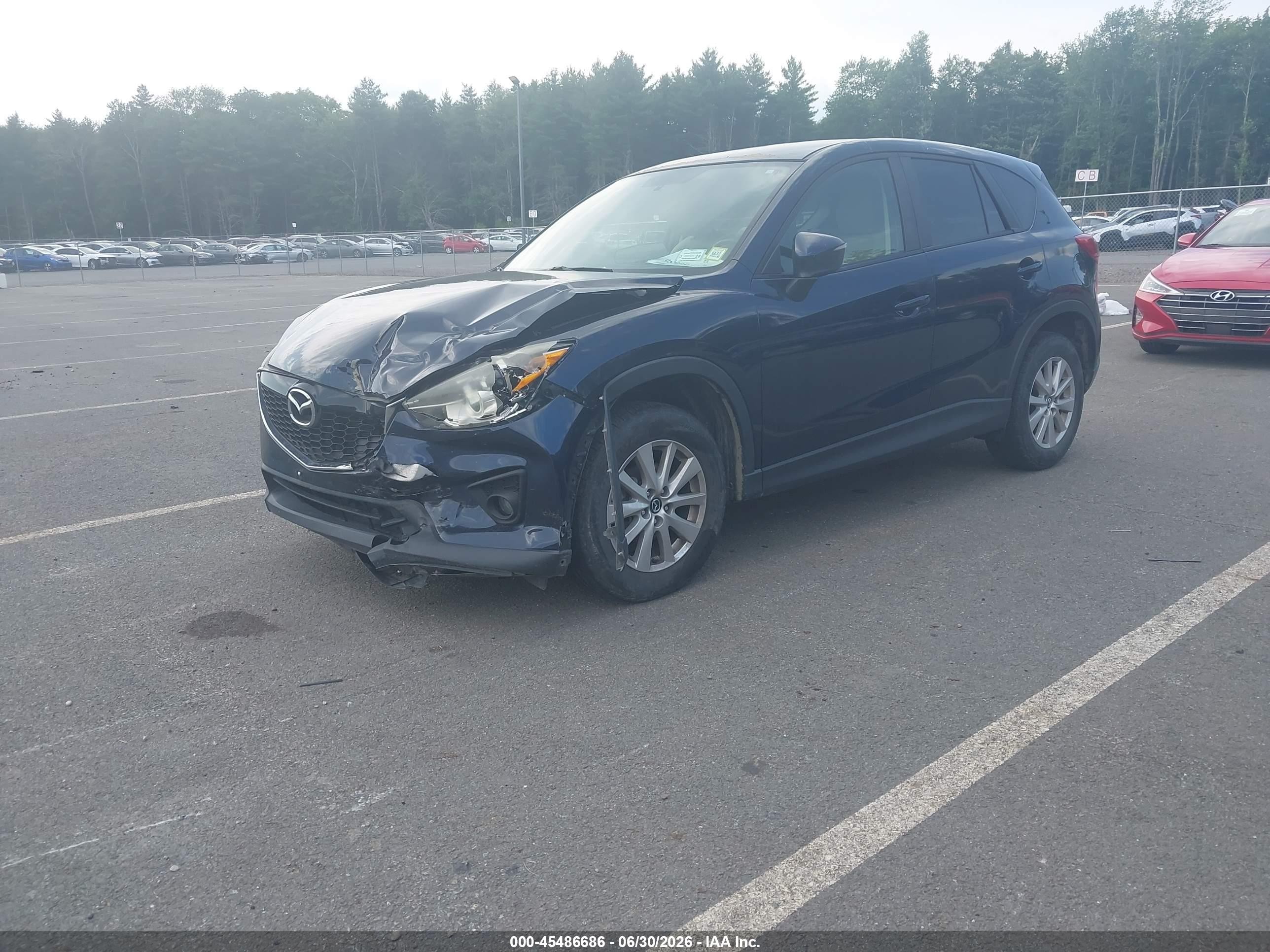 2015 Mazda Cx-5 Touring Blue vin: JM3KE4CY4F0549235