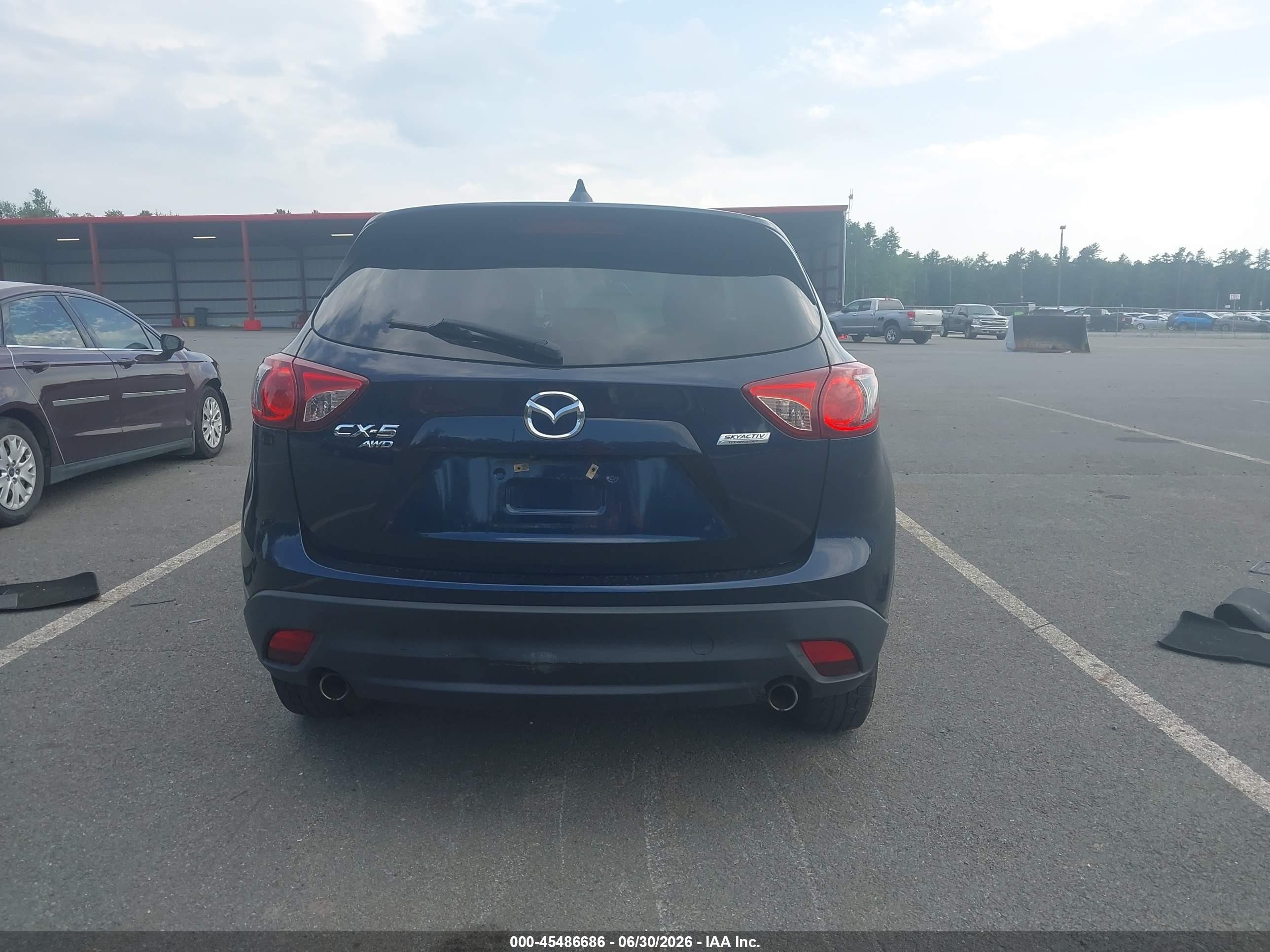 2015 Mazda Cx-5 Touring Blue vin: JM3KE4CY4F0549235