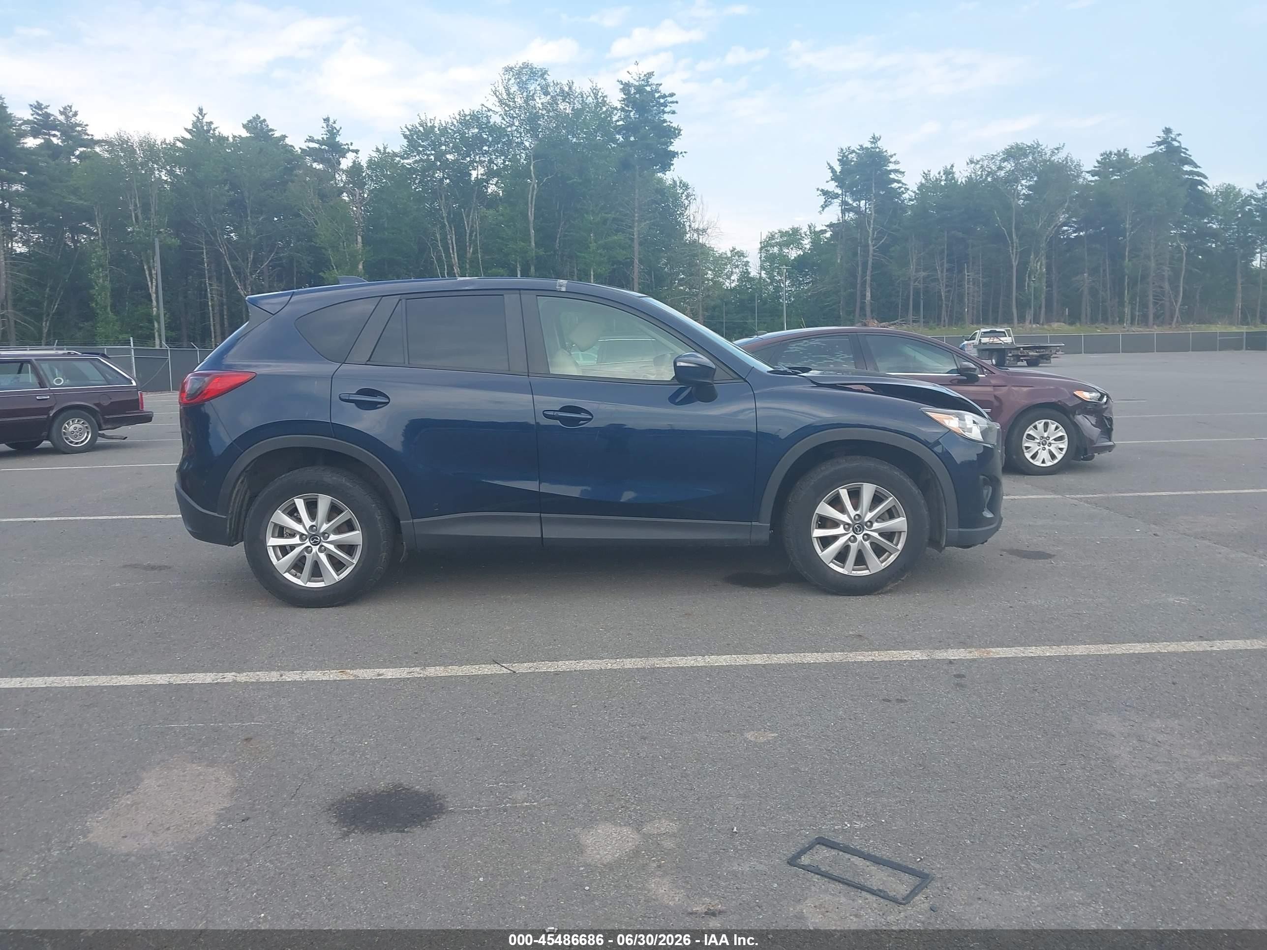 2015 Mazda Cx-5 Touring Blue vin: JM3KE4CY4F0549235