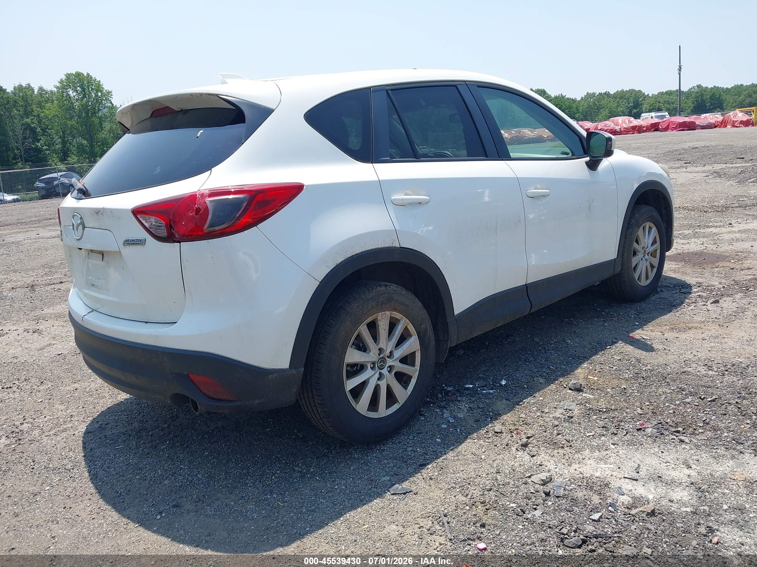 2014 Mazda Cx-5 Touring White vin: JM3KE4CY5E0340360
