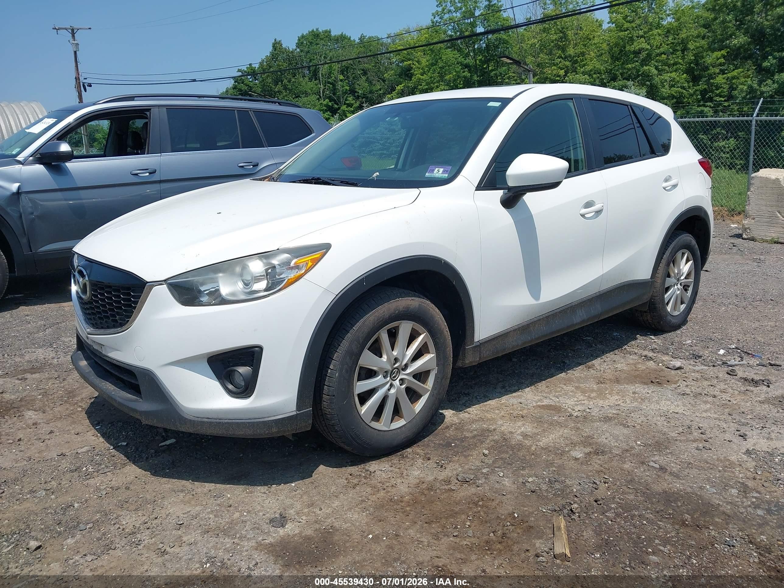 2014 Mazda Cx-5 Touring White vin: JM3KE4CY5E0340360