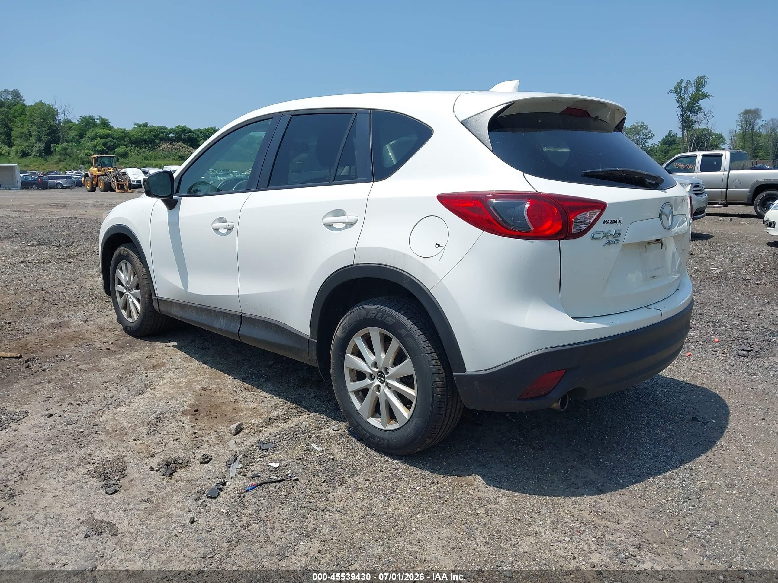 2014 Mazda Cx-5 Touring White vin: JM3KE4CY5E0340360
