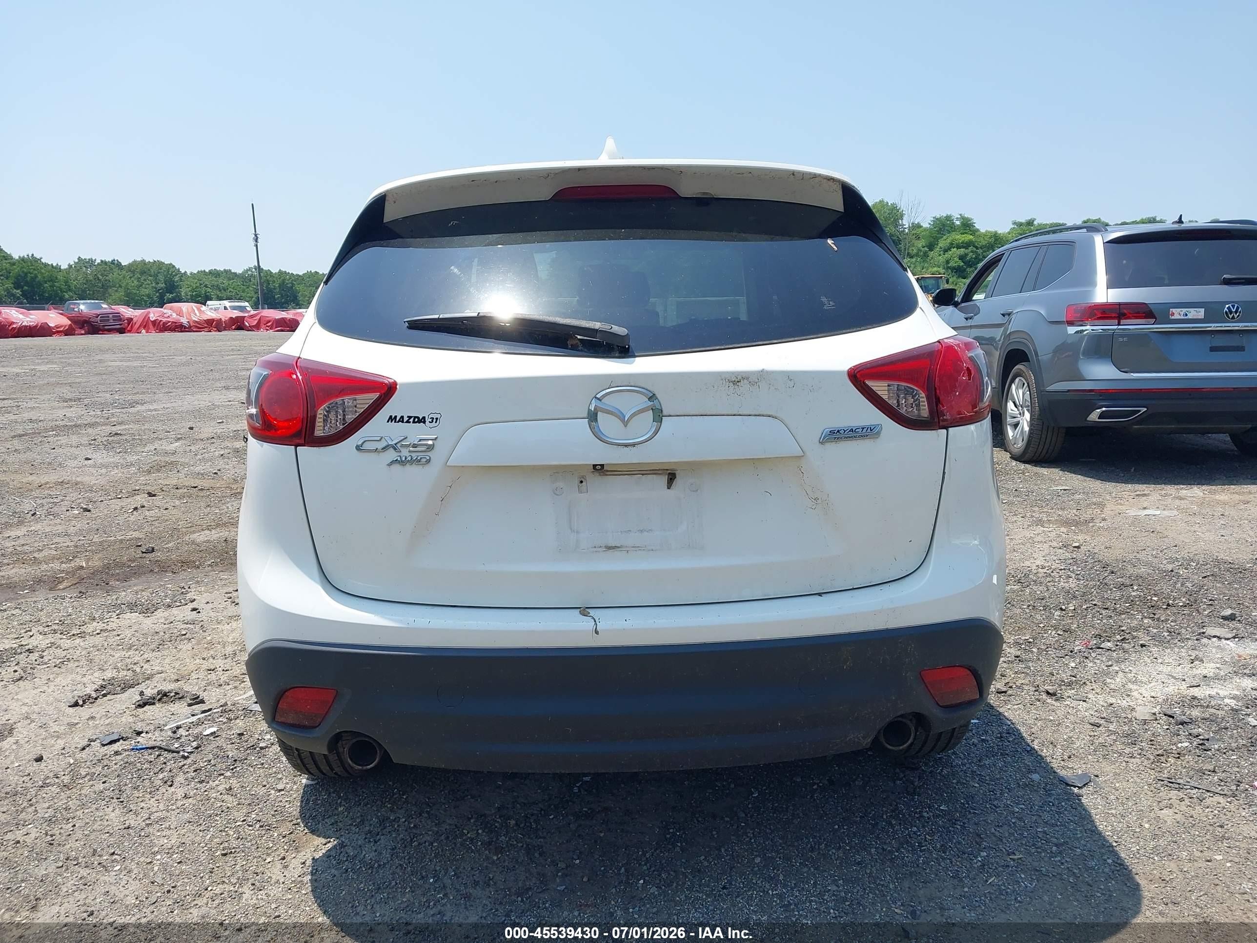 2014 Mazda Cx-5 Touring White vin: JM3KE4CY5E0340360