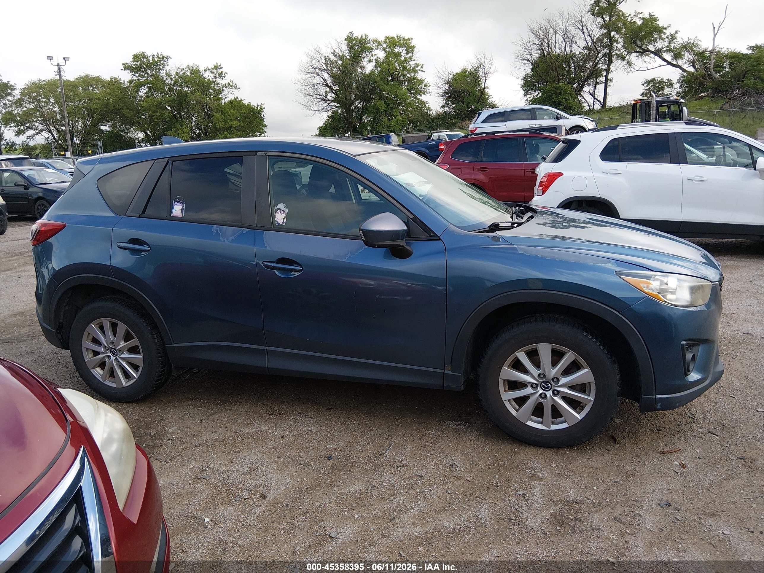 2015 Mazda Cx-5 Touring Blue vin: JM3KE4CY5F0435003