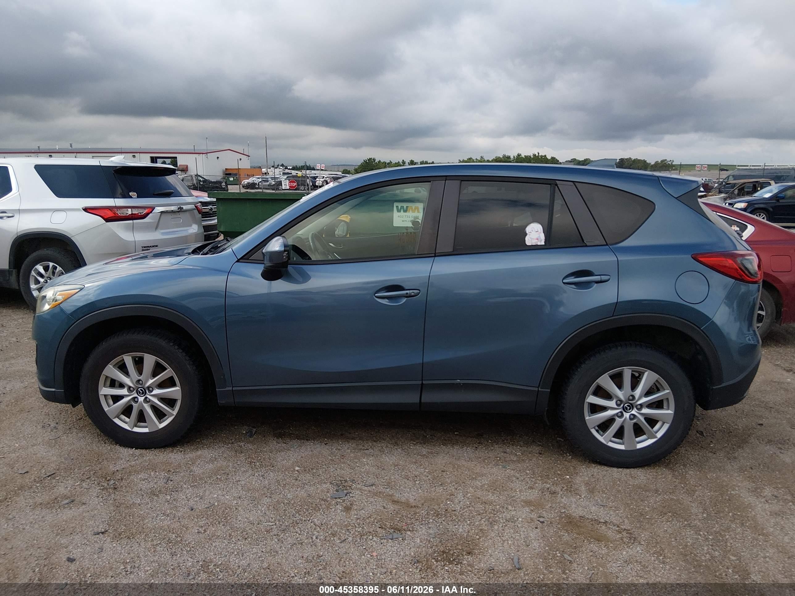 2015 Mazda Cx-5 Touring Blue vin: JM3KE4CY5F0435003