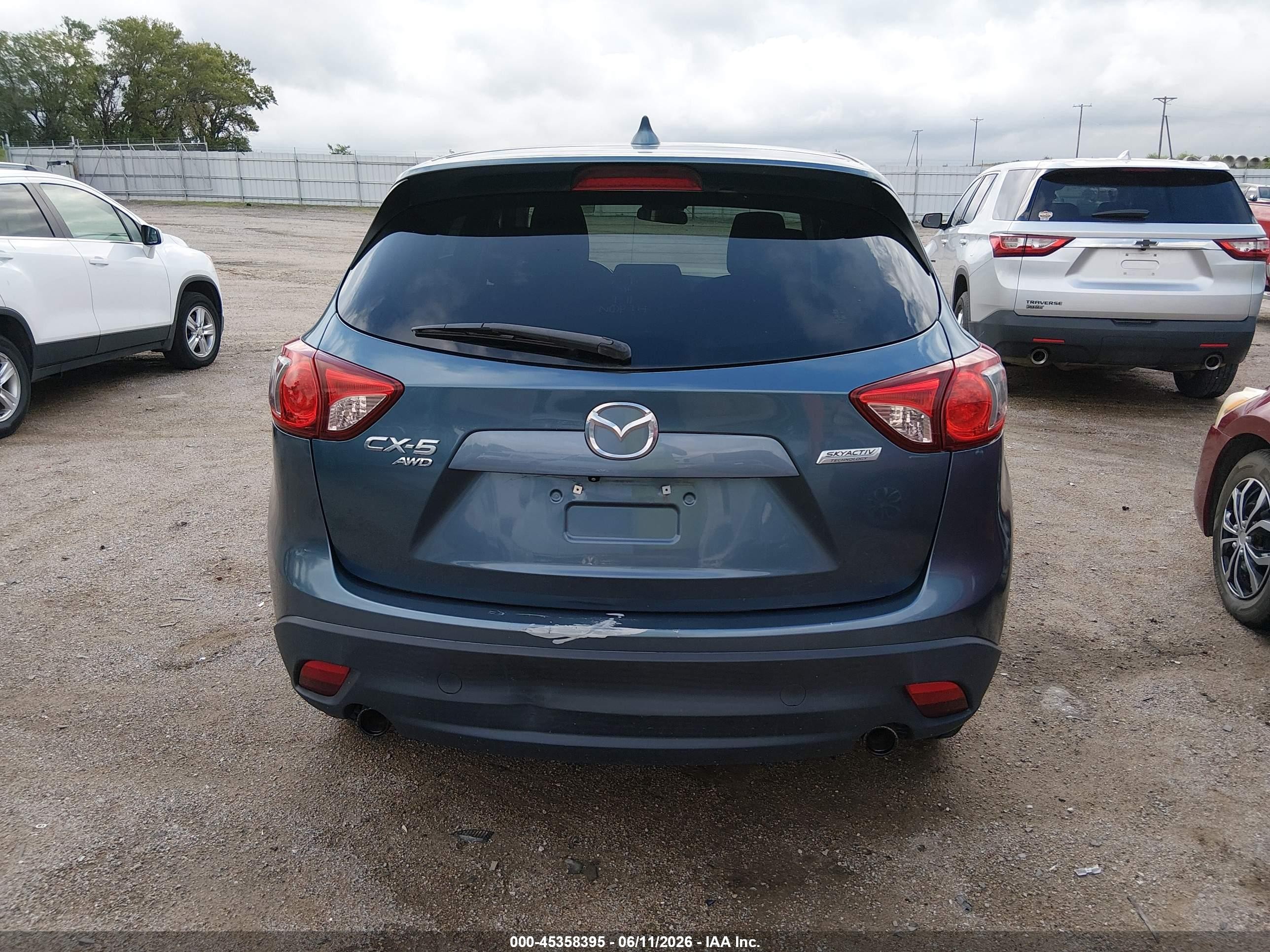 2015 Mazda Cx-5 Touring Blue vin: JM3KE4CY5F0435003