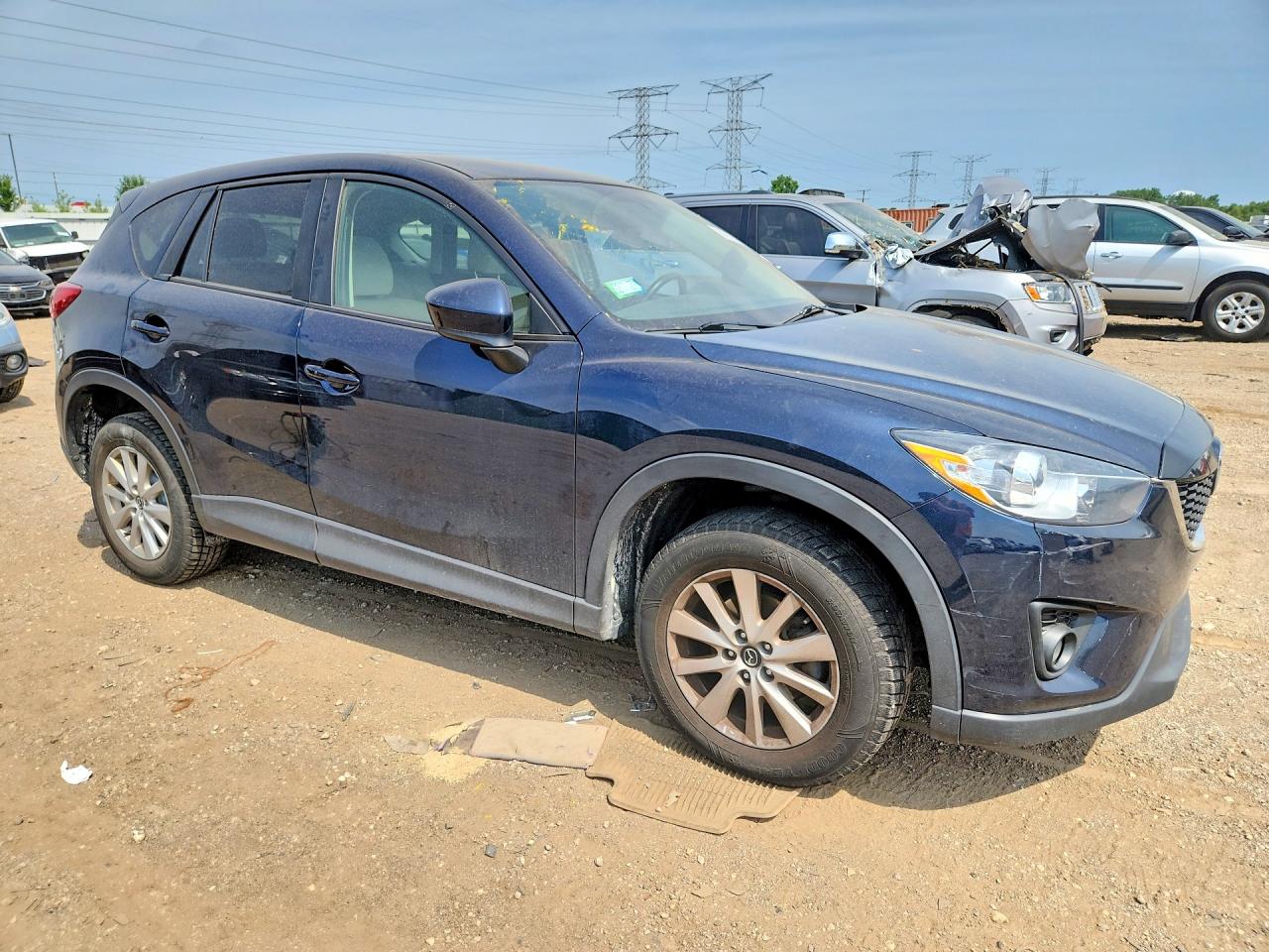 2015 Mazda Cx-5 Touring Blue vin: JM3KE4CY5F0444493