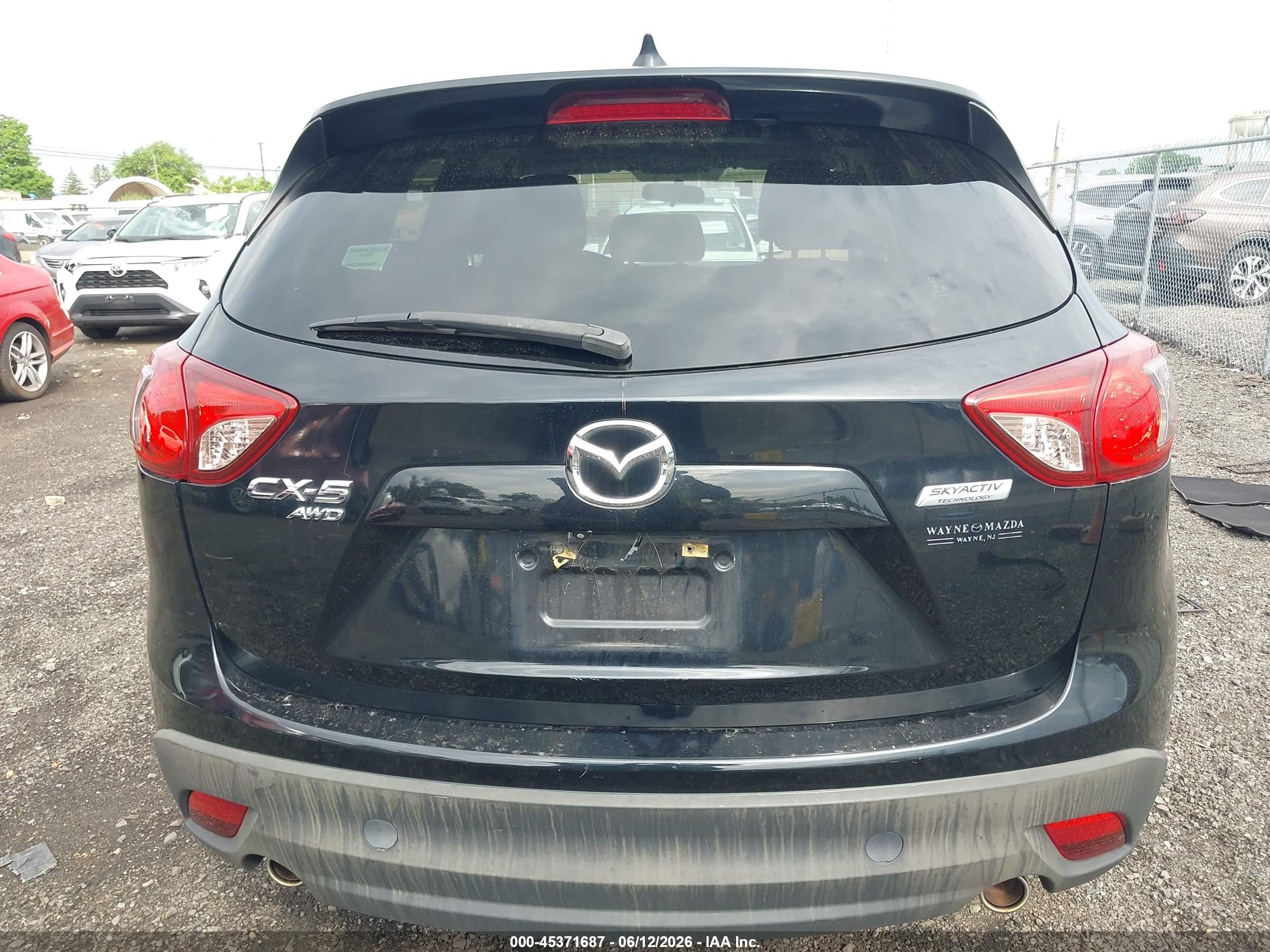 2015 Mazda Cx-5 Touring Черный vin: JM3KE4CY5F0504546