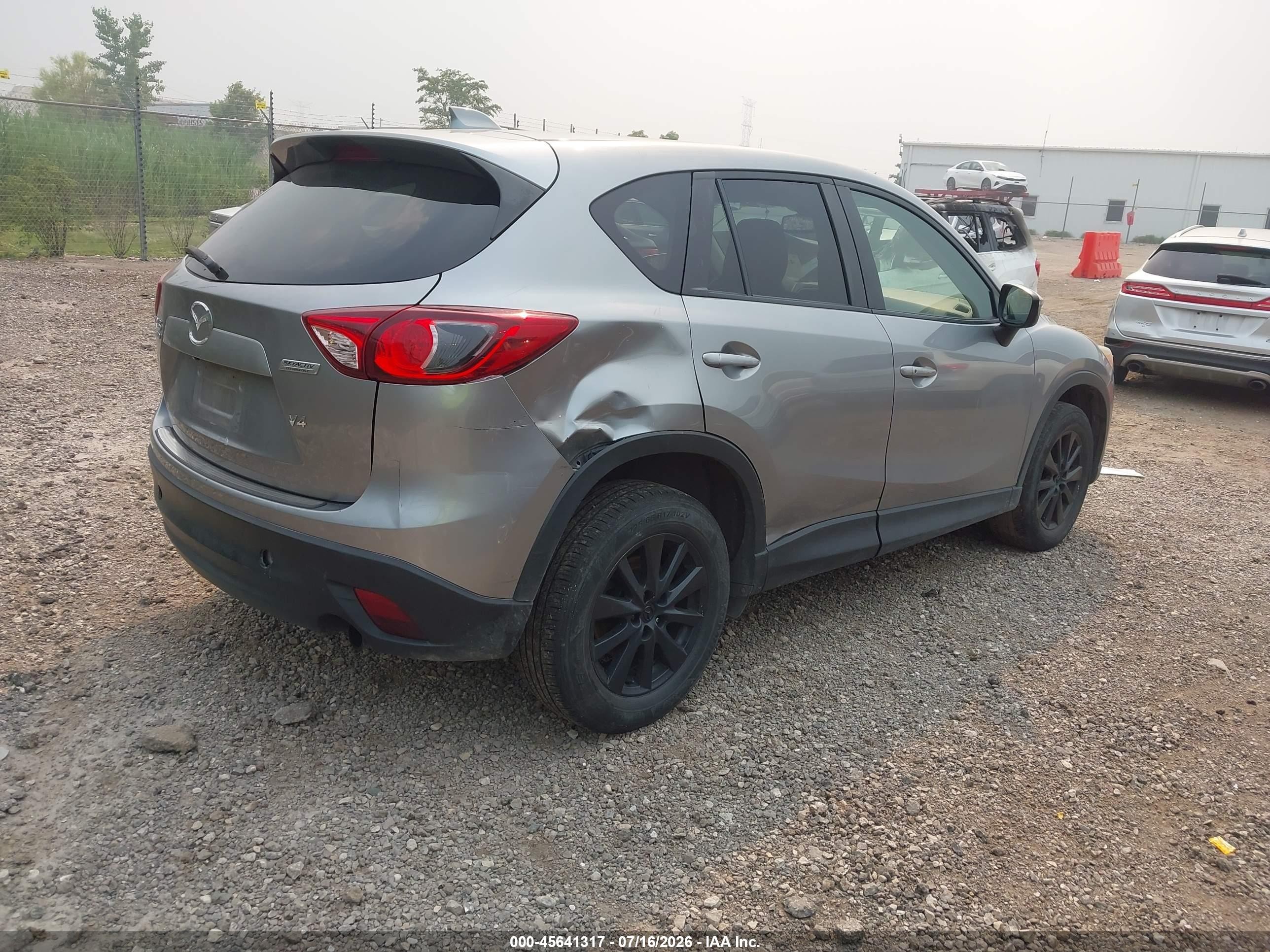 2015 Mazda Cx-5 Touring Gray vin: JM3KE4CY5F0510797