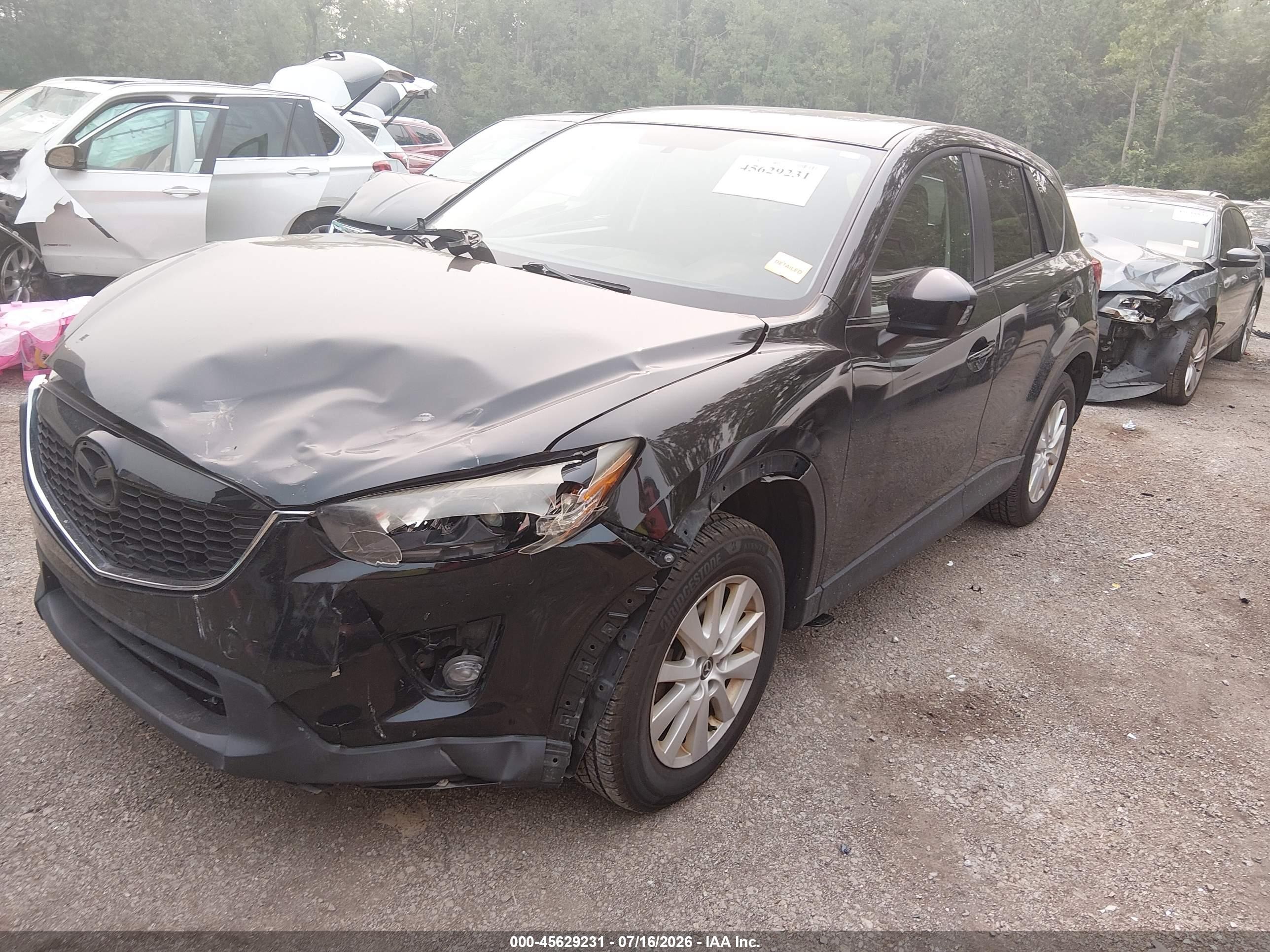 2014 Mazda Cx-5 Touring Black vin: JM3KE4CY6E0366658