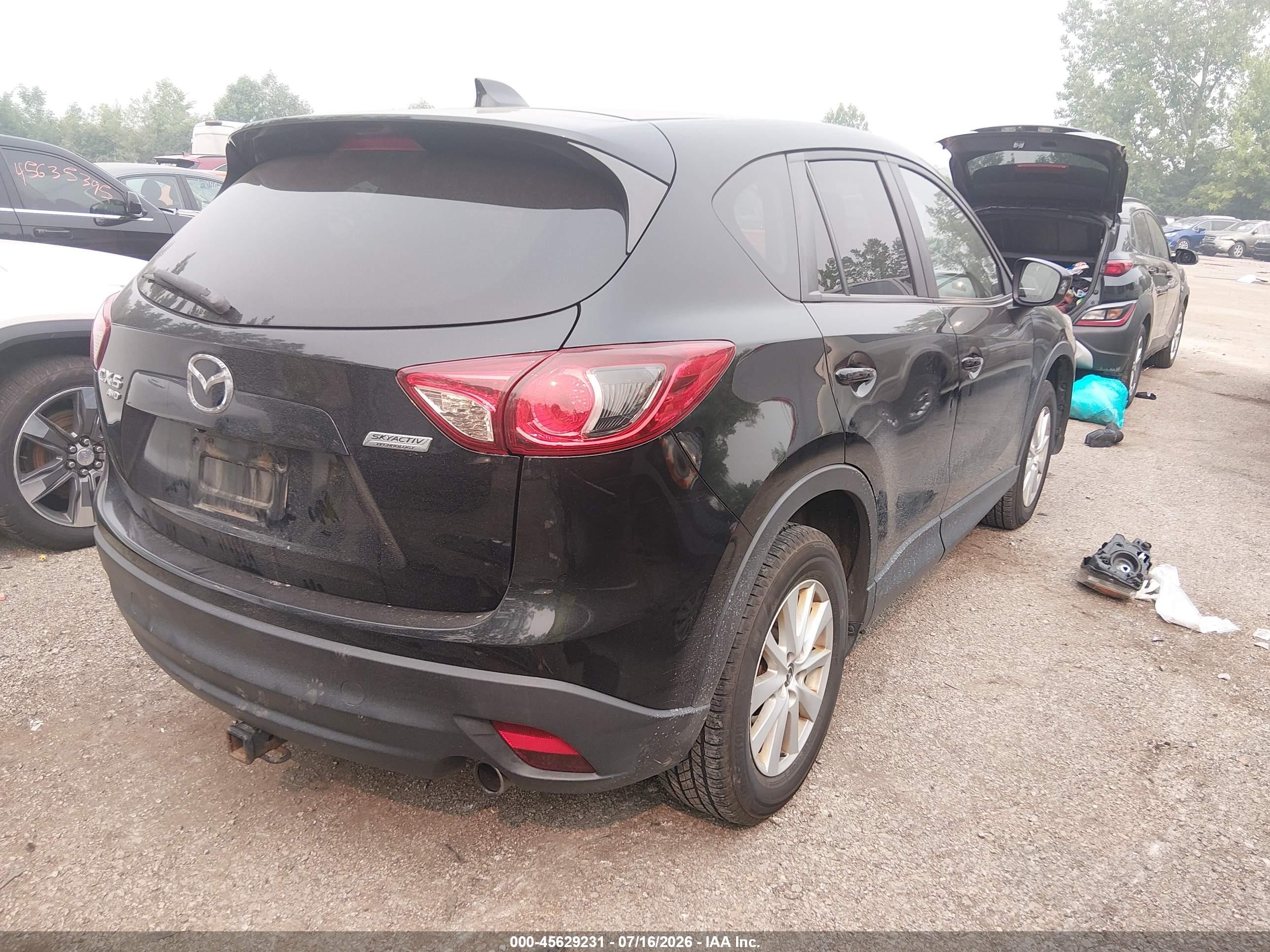 2014 Mazda Cx-5 Touring Black vin: JM3KE4CY6E0366658
