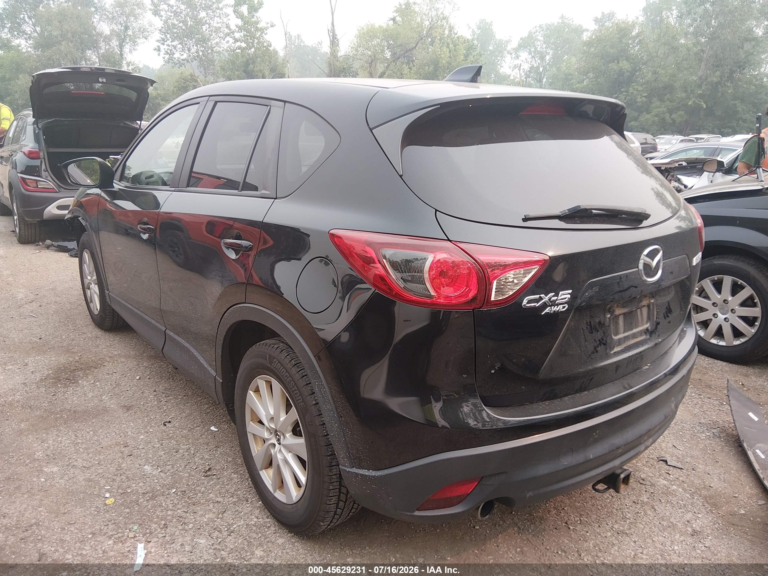 2014 Mazda Cx-5 Touring Black vin: JM3KE4CY6E0366658