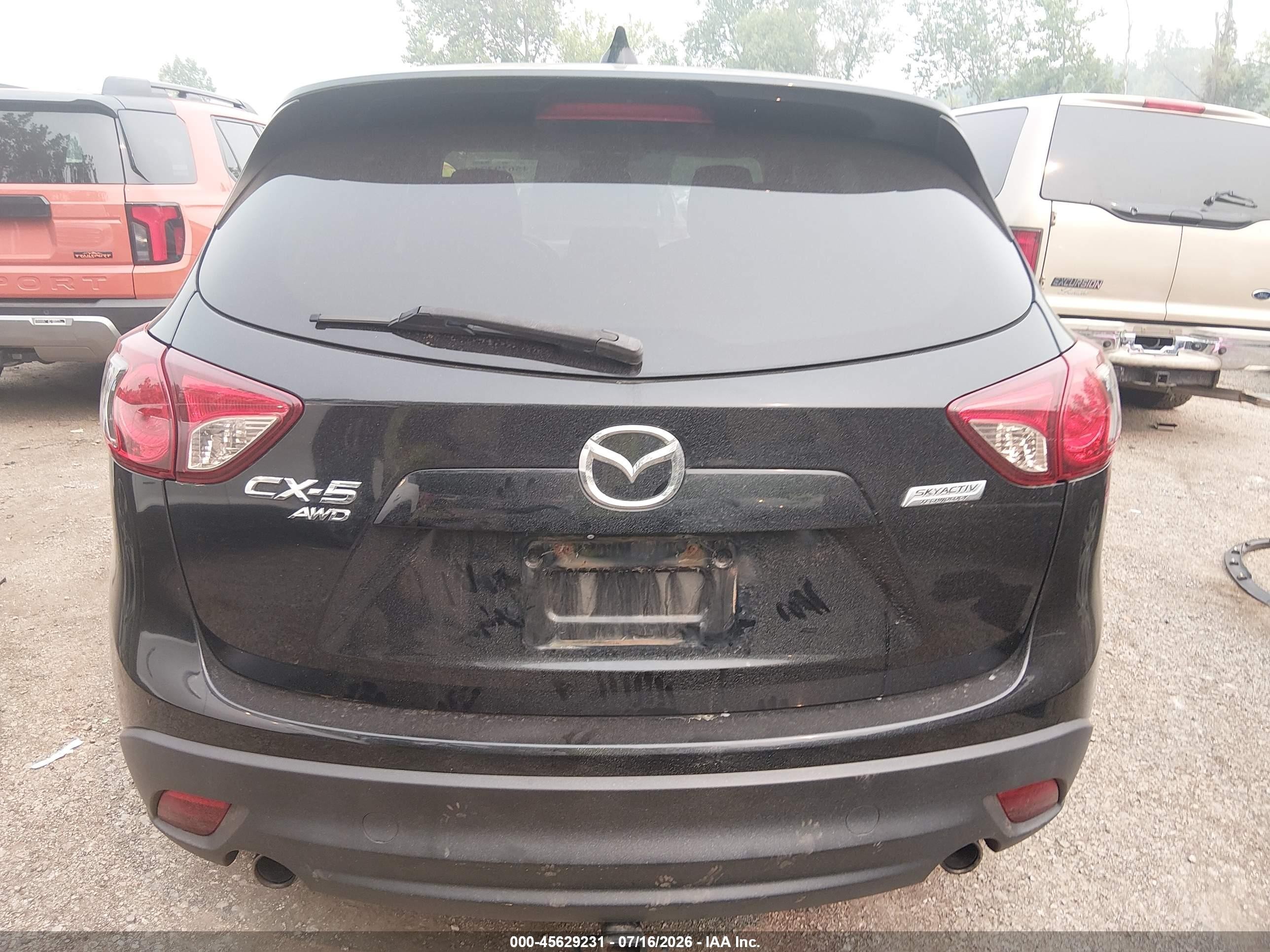 2014 Mazda Cx-5 Touring Black vin: JM3KE4CY6E0366658