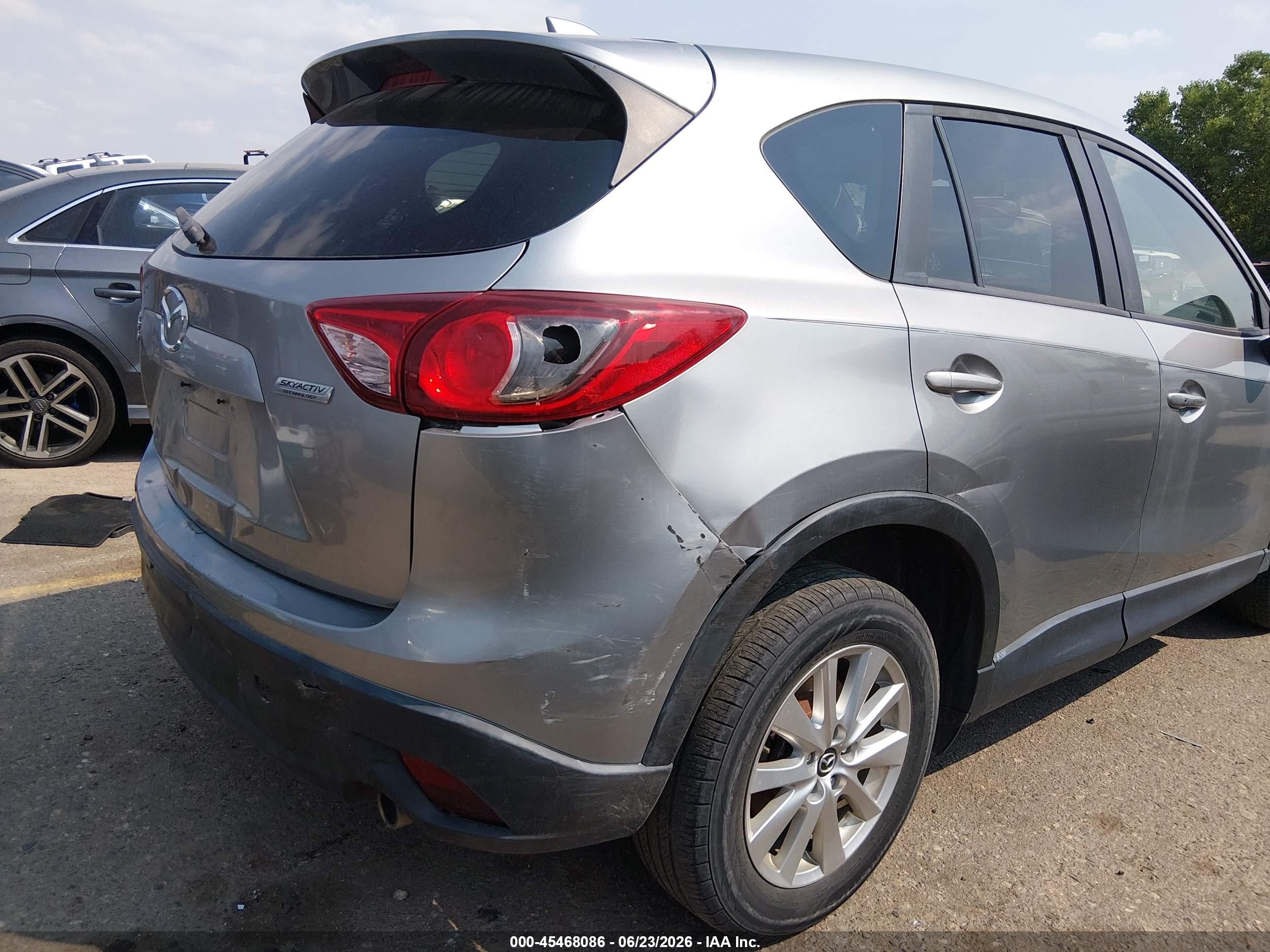 2015 Mazda Cx-5 Touring Gray vin: JM3KE4CY6F0528368