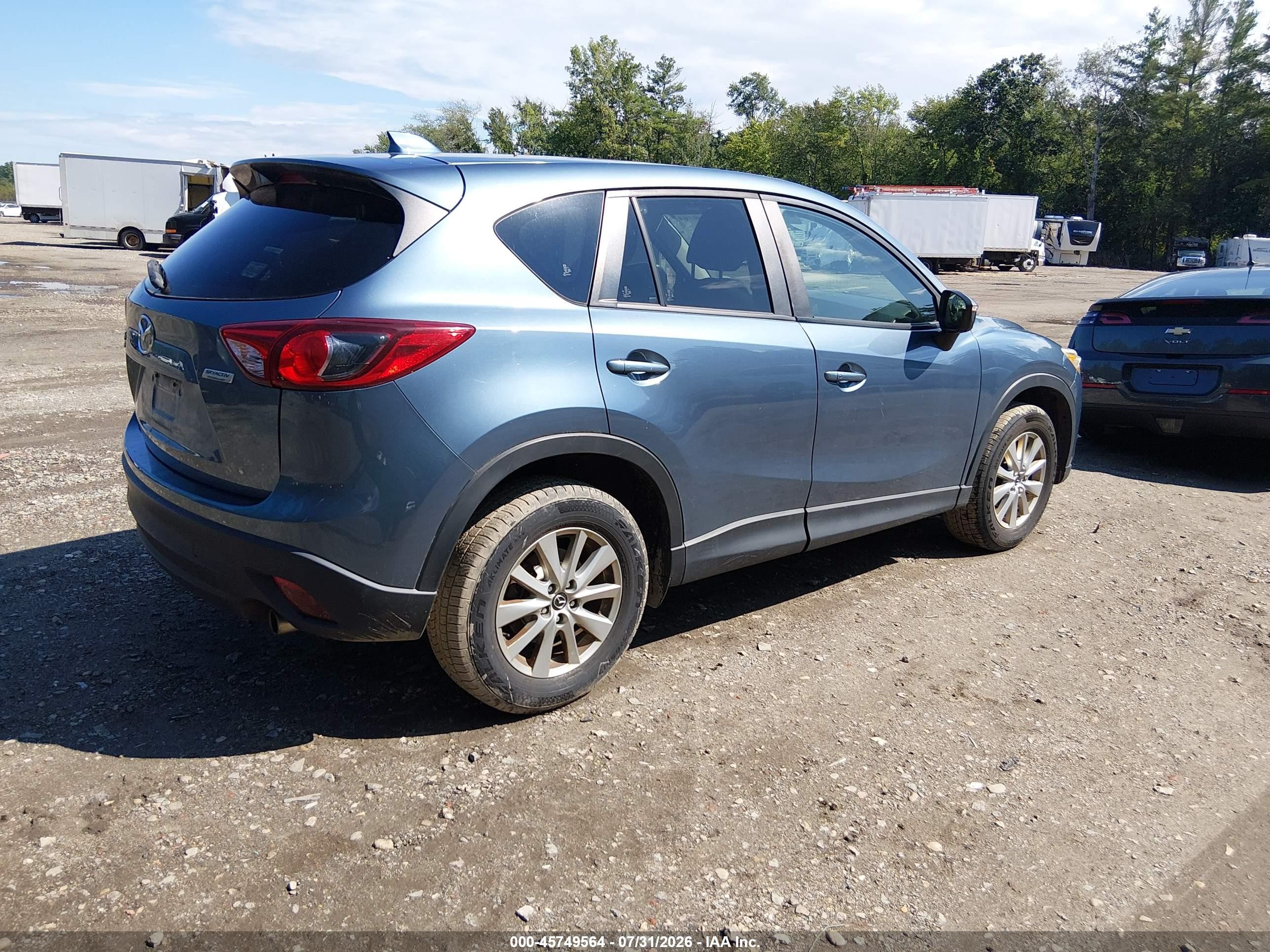 2015 Mazda Cx-5 Touring Синий vin: JM3KE4CY6F0545123