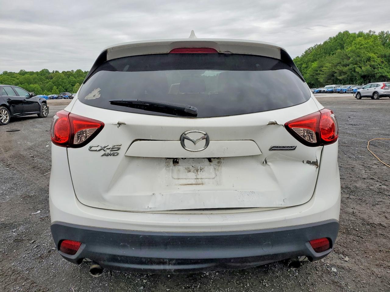 2014 Mazda Cx-5 Touring White vin: JM3KE4CY7E0321292