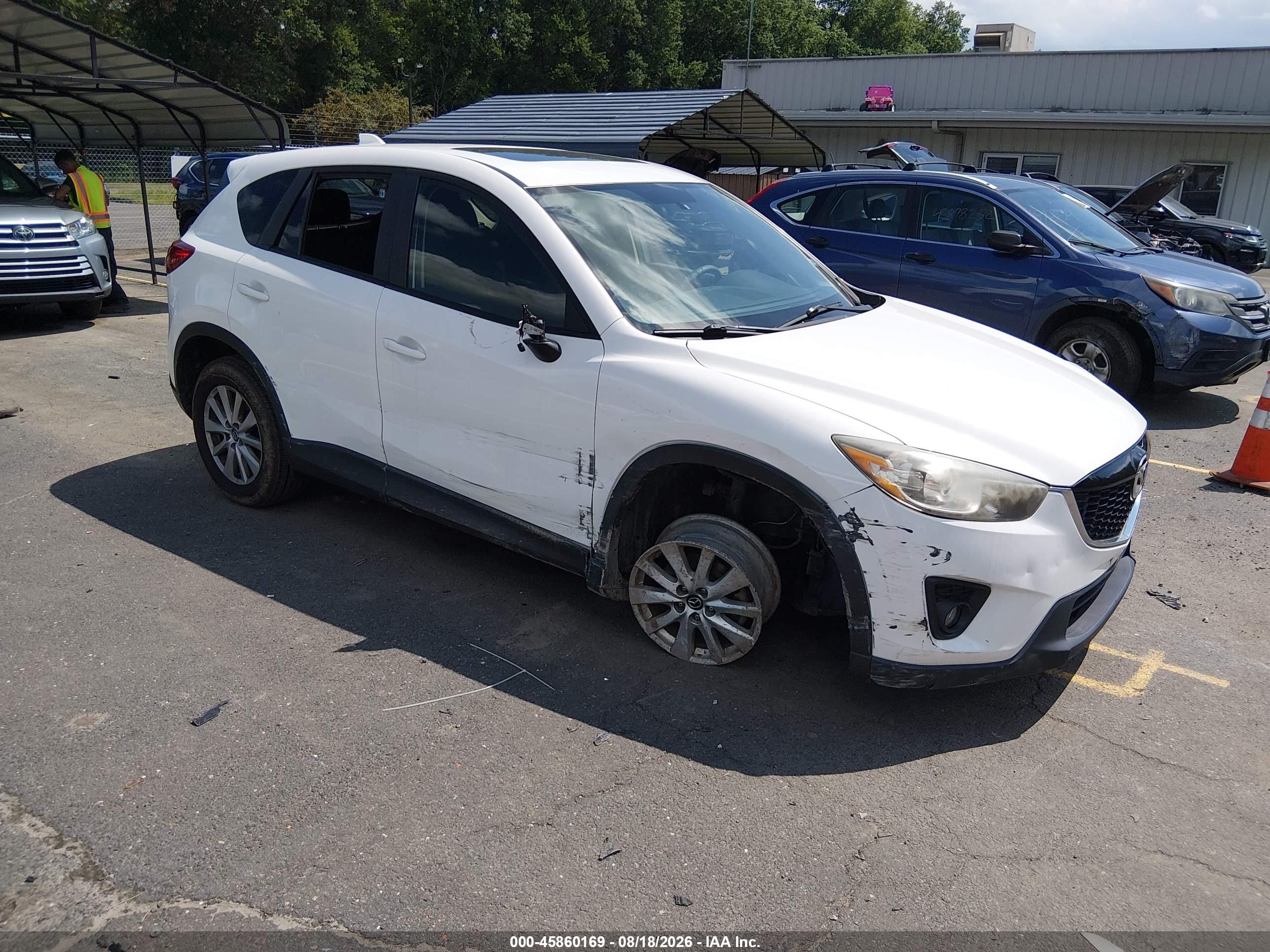 2014 Mazda Cx-5 Touring White vin: JM3KE4CY7E0340683