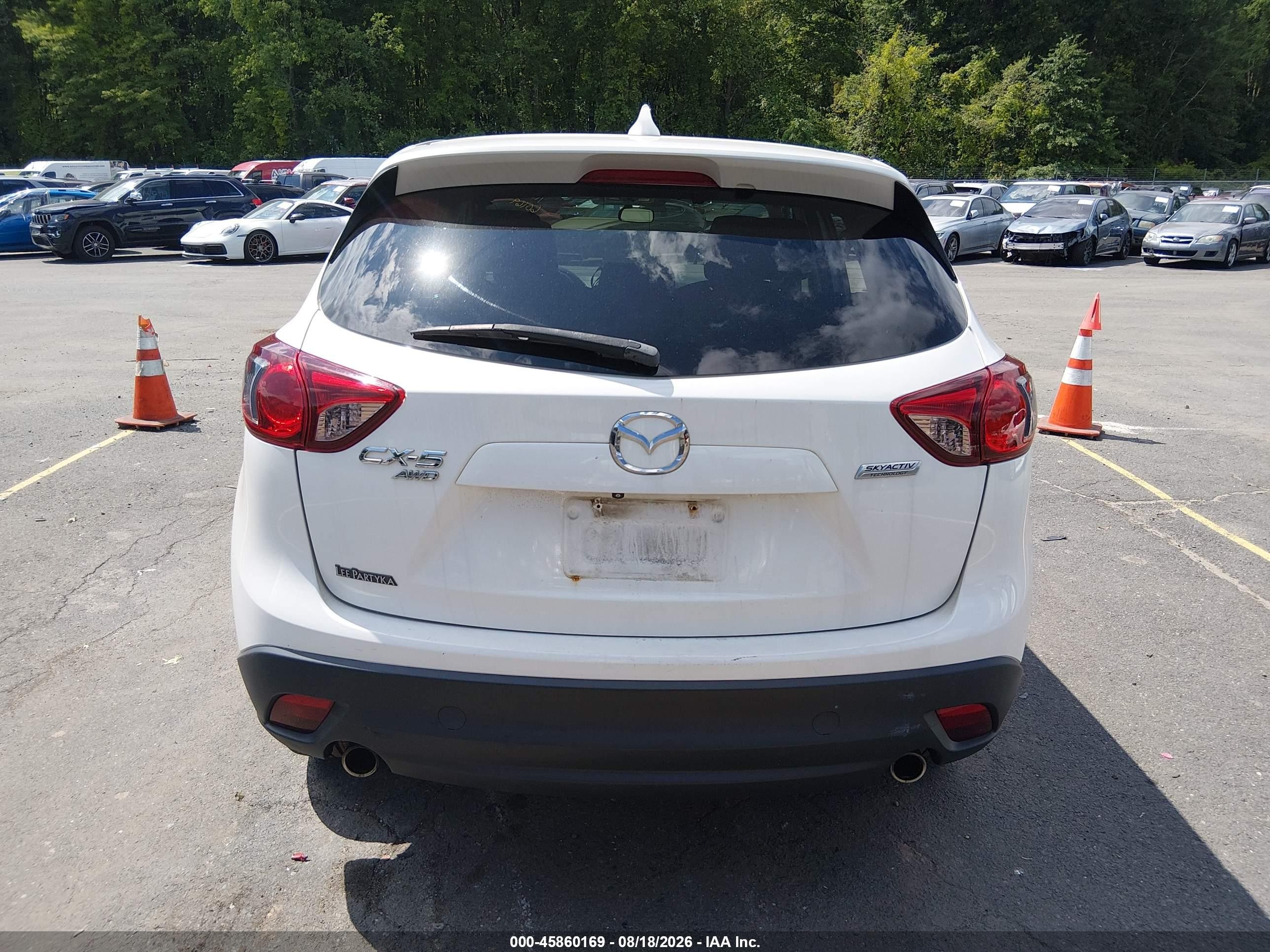 2014 Mazda Cx-5 Touring White vin: JM3KE4CY7E0340683