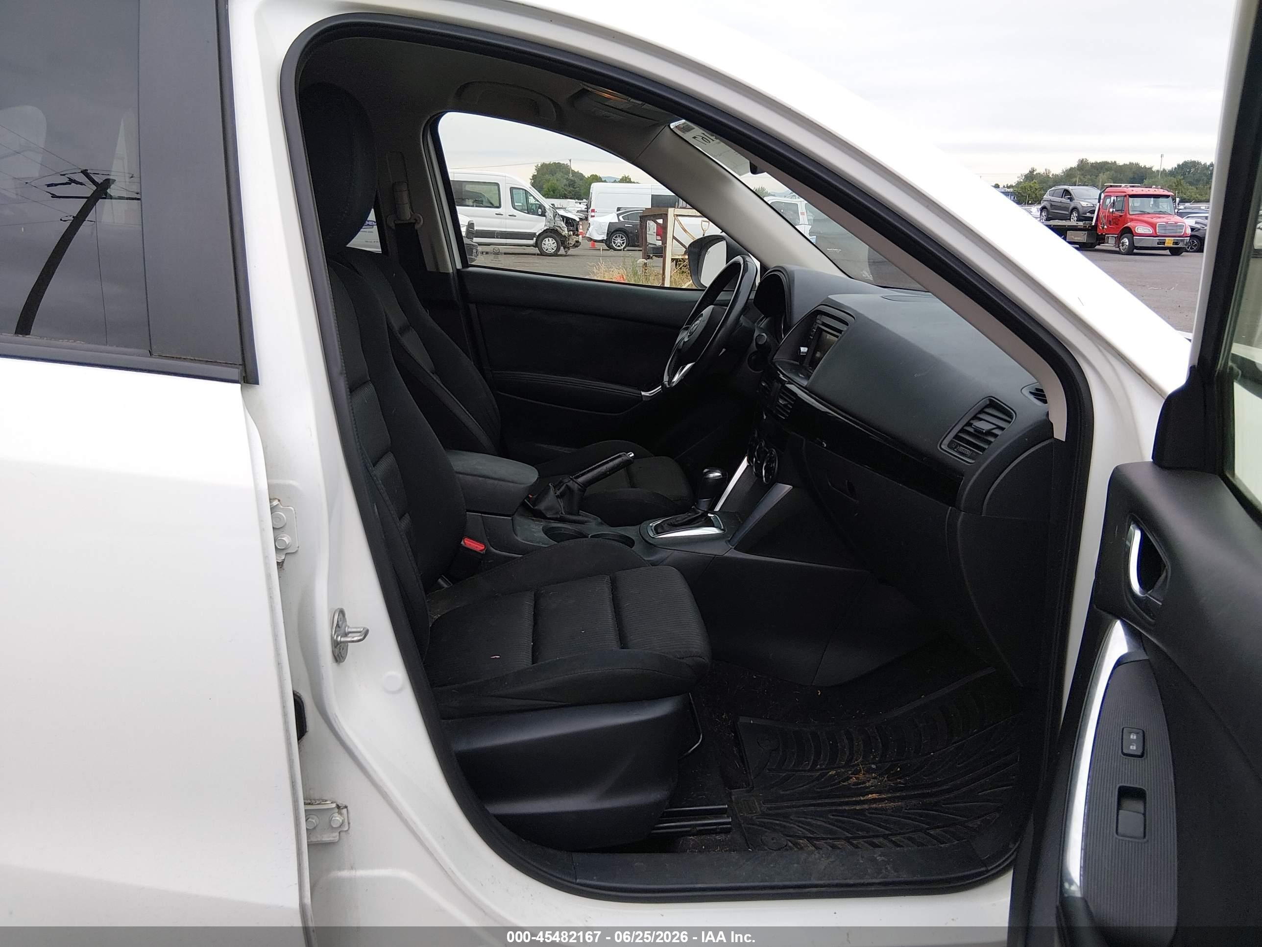 2015 Mazda Cx-5 Touring White vin: JM3KE4CY7F0441854