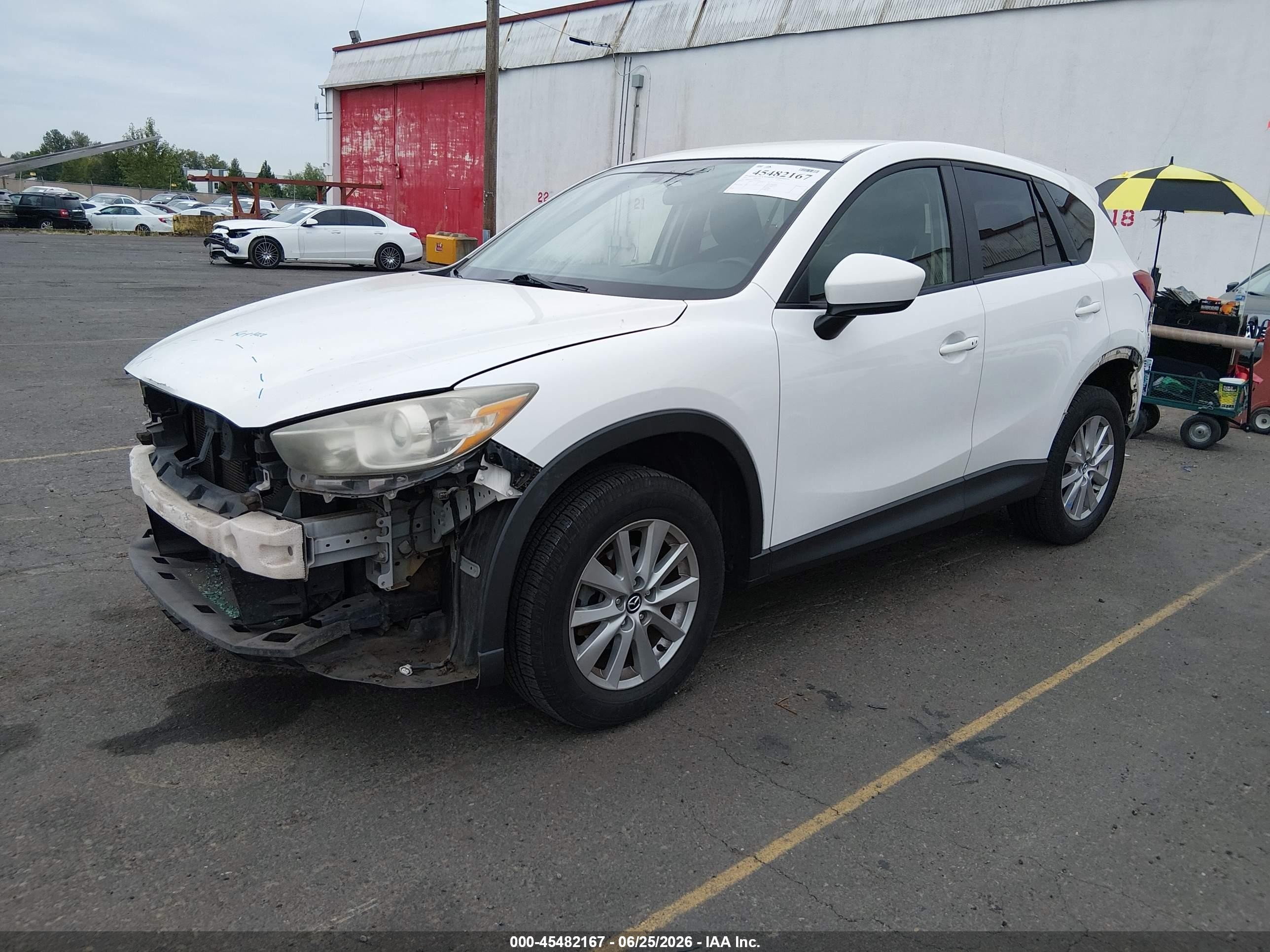 2015 Mazda Cx-5 Touring White vin: JM3KE4CY7F0441854