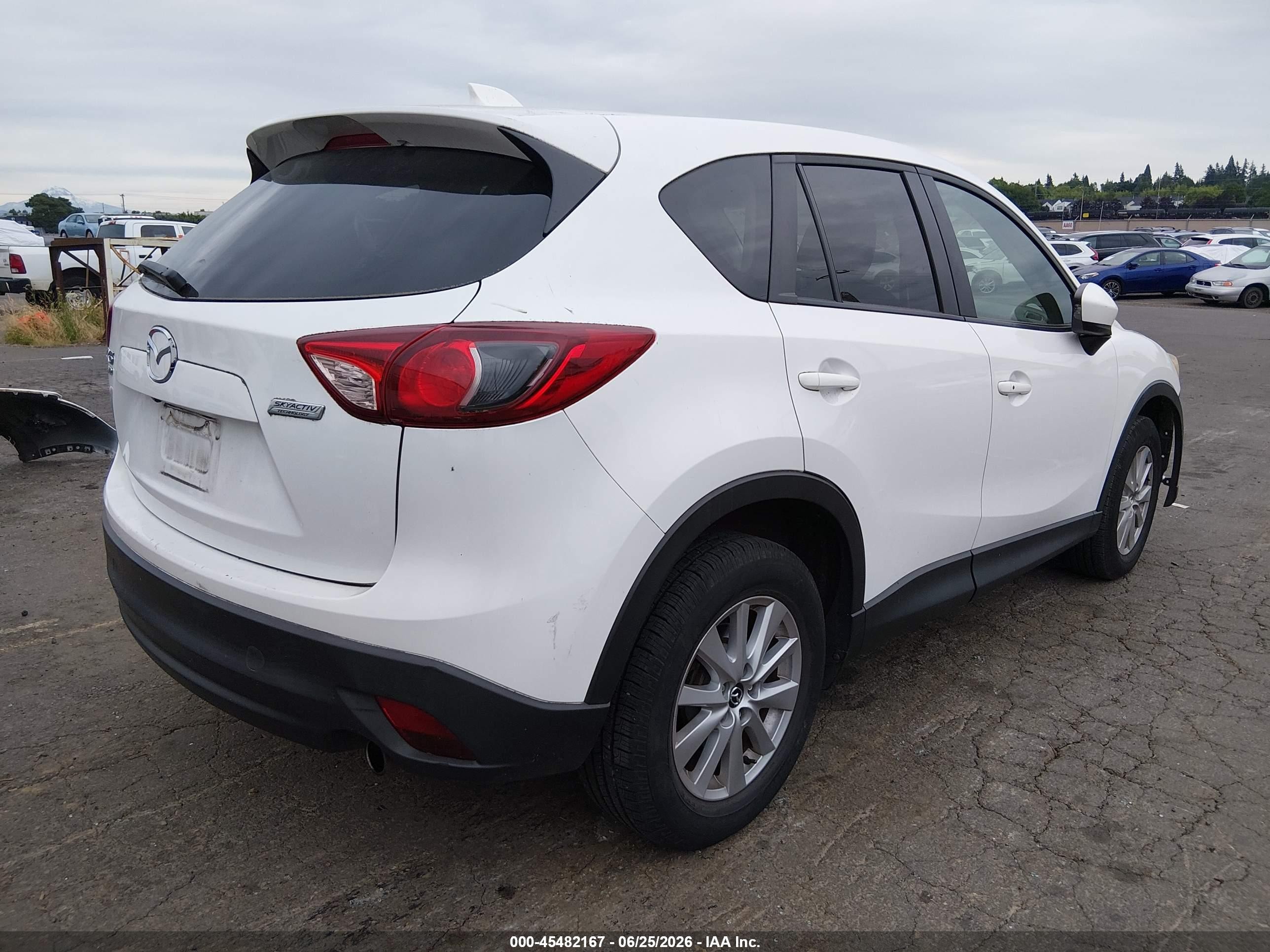 2015 Mazda Cx-5 Touring White vin: JM3KE4CY7F0441854