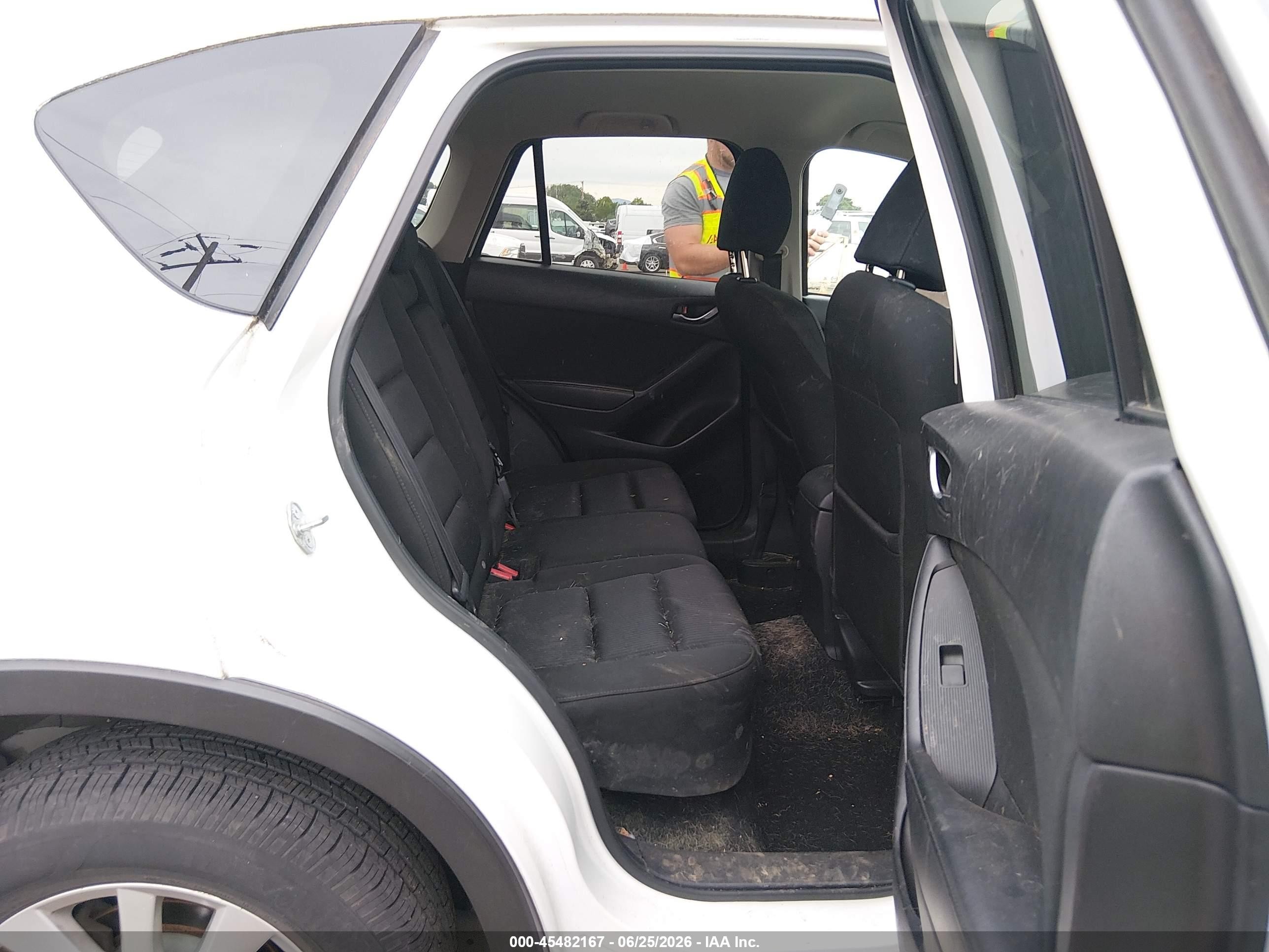 2015 Mazda Cx-5 Touring White vin: JM3KE4CY7F0441854