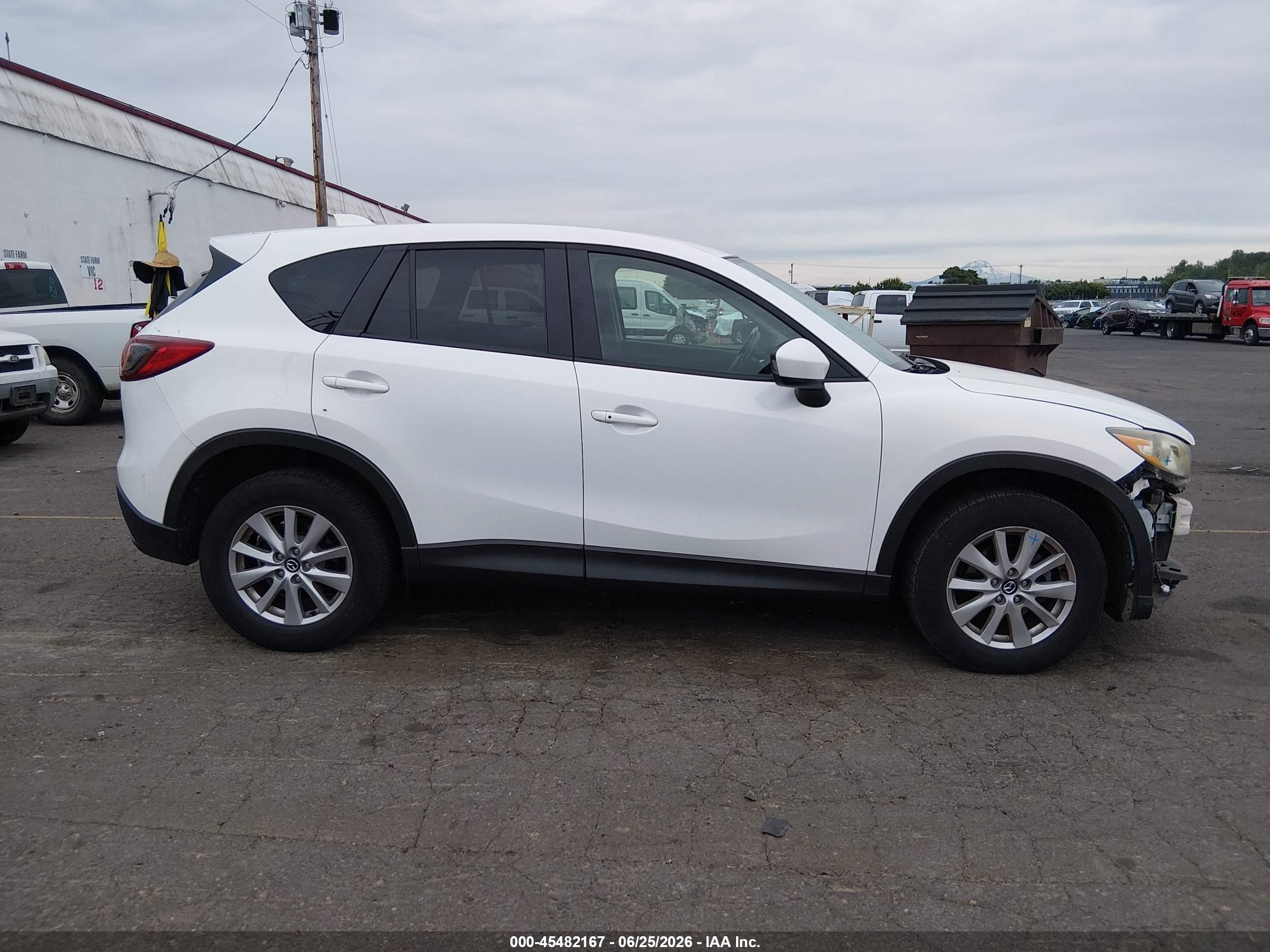 2015 Mazda Cx-5 Touring White vin: JM3KE4CY7F0441854