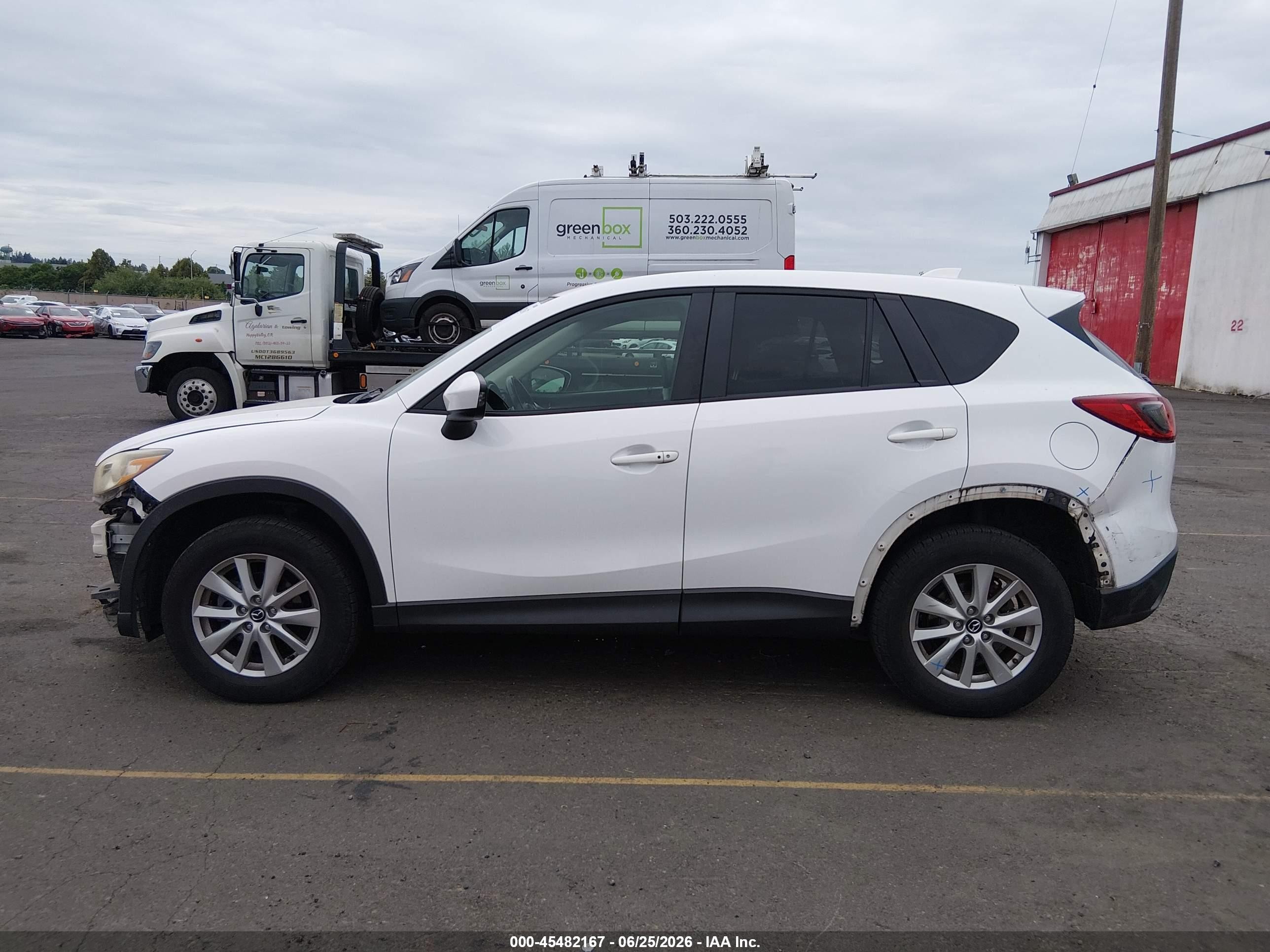 2015 Mazda Cx-5 Touring White vin: JM3KE4CY7F0441854