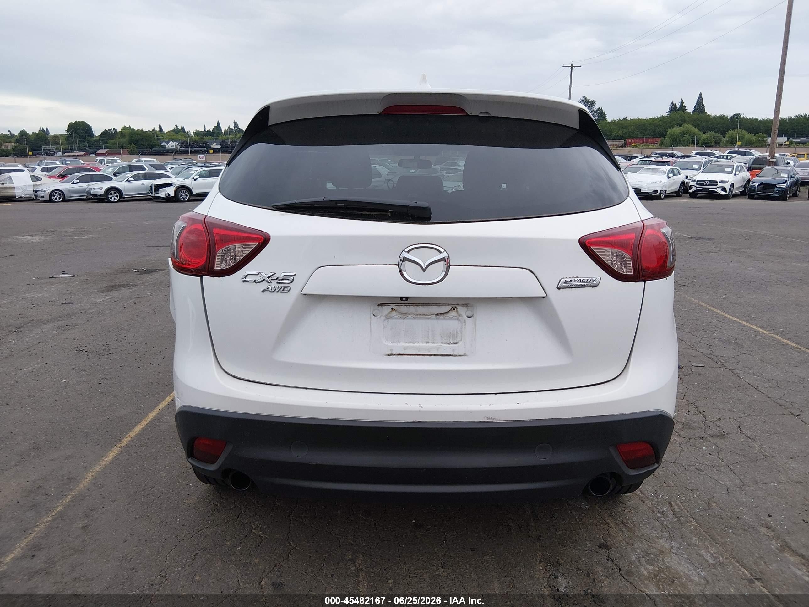 2015 Mazda Cx-5 Touring White vin: JM3KE4CY7F0441854