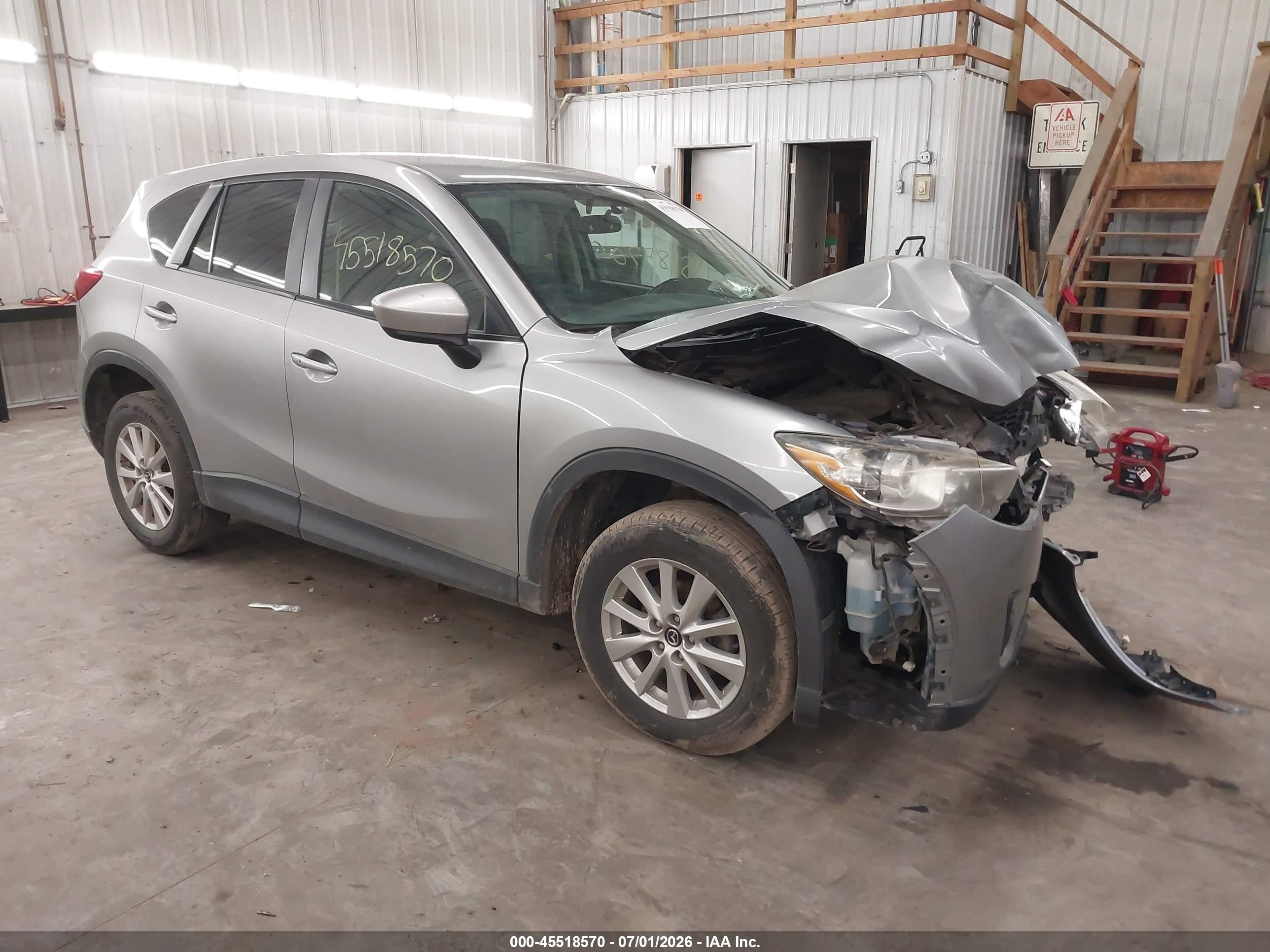 2015 Mazda Cx-5 Touring Gray vin: JM3KE4CY7F0451672
