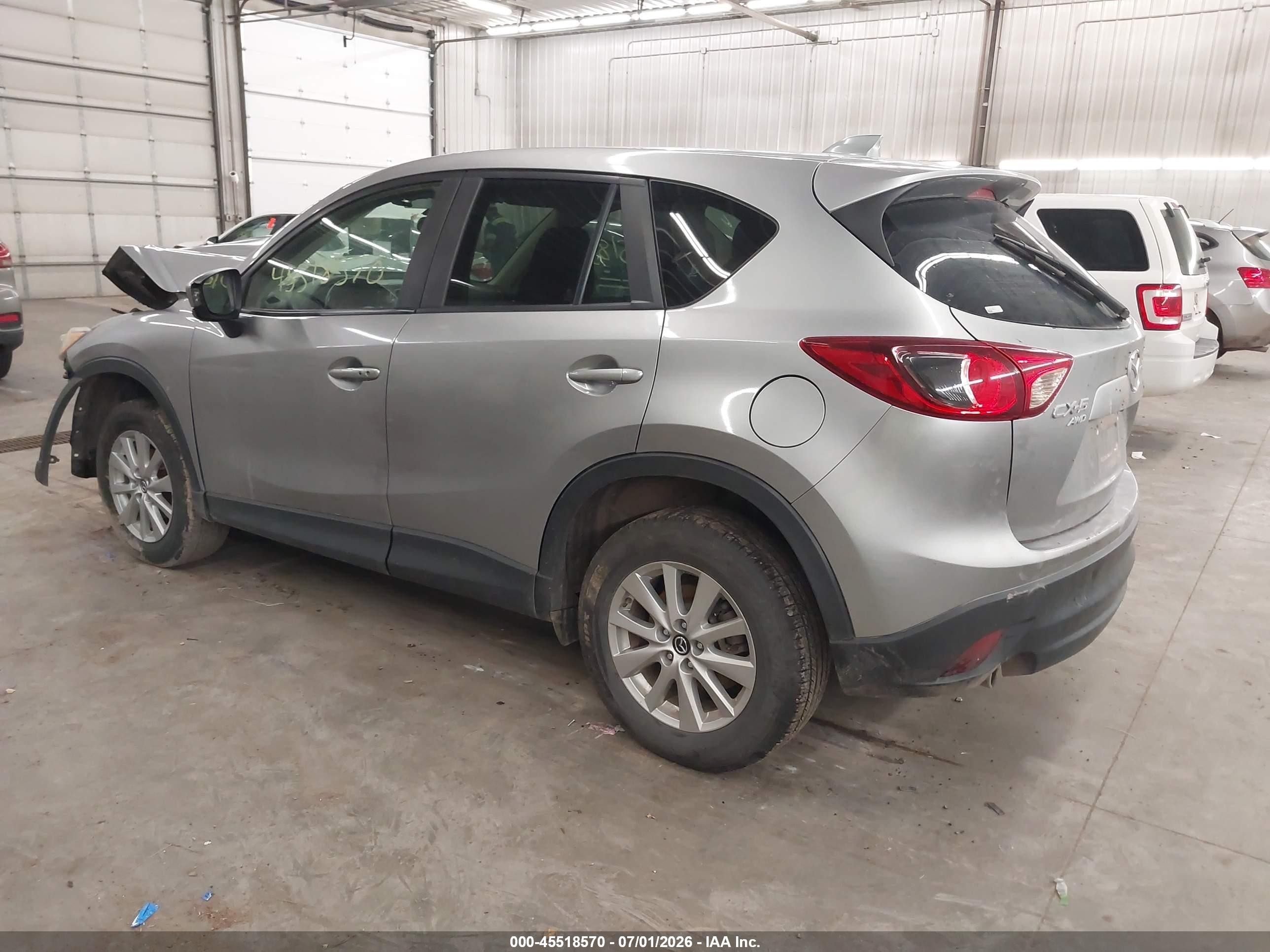 2015 Mazda Cx-5 Touring Gray vin: JM3KE4CY7F0451672