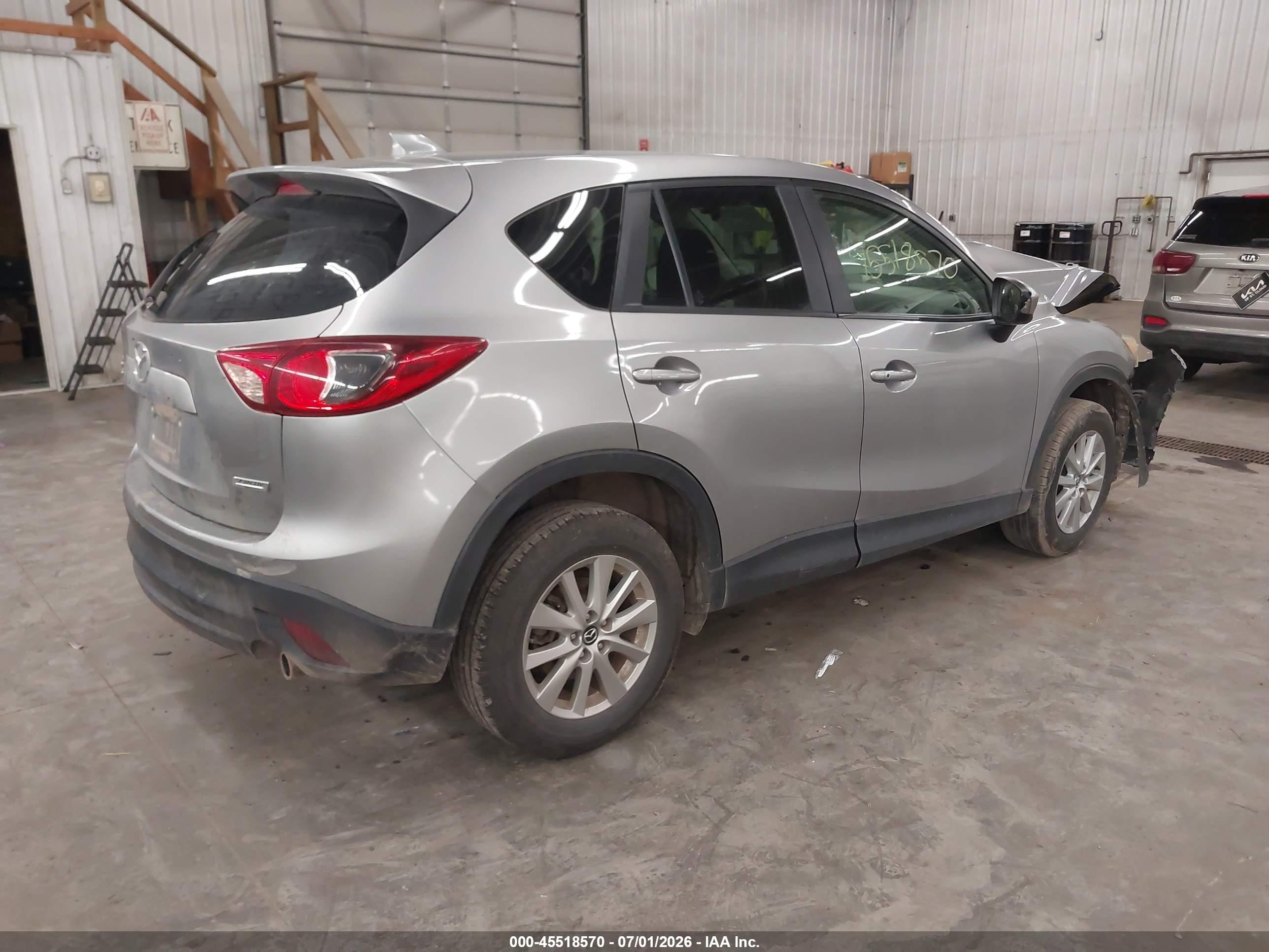 2015 Mazda Cx-5 Touring Gray vin: JM3KE4CY7F0451672