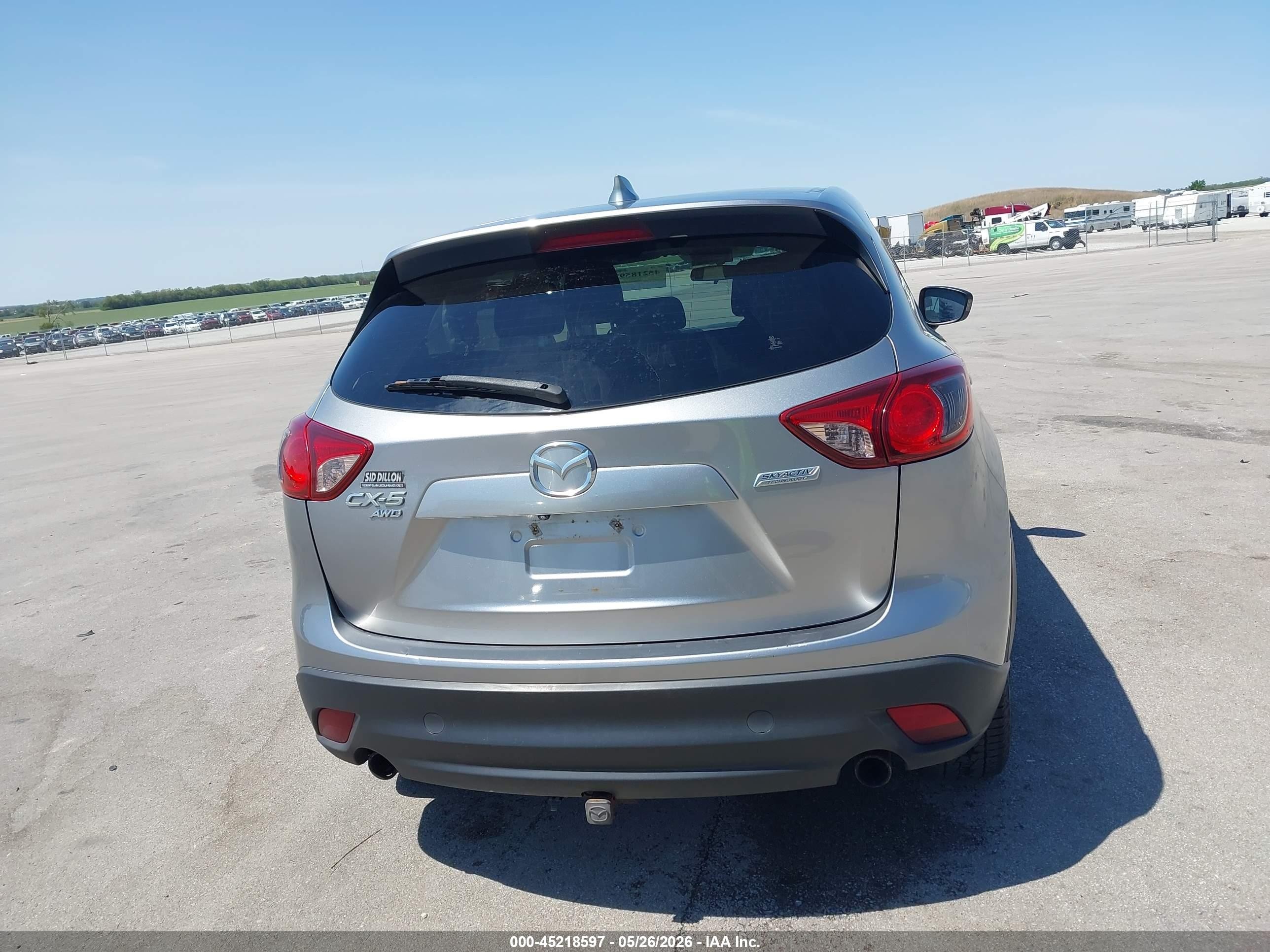 2015 Mazda Cx-5 Touring Silver vin: JM3KE4CY7F0453227