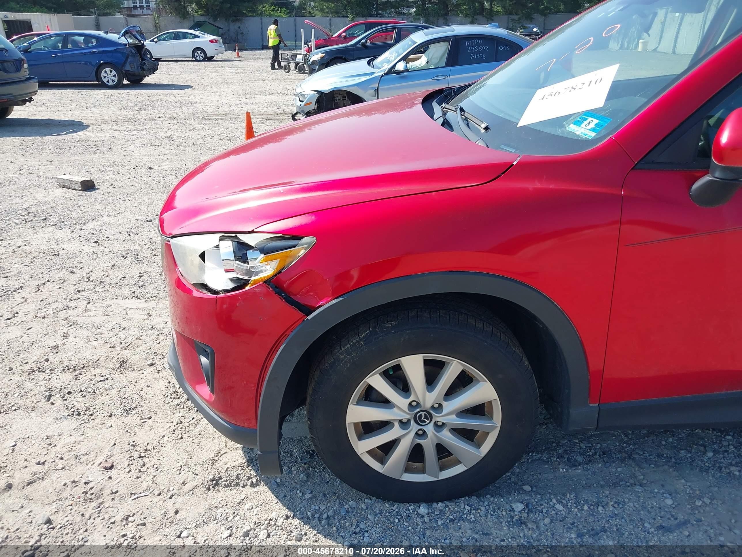 2015 Mazda Cx-5 Touring Red vin: JM3KE4CY7F0492058