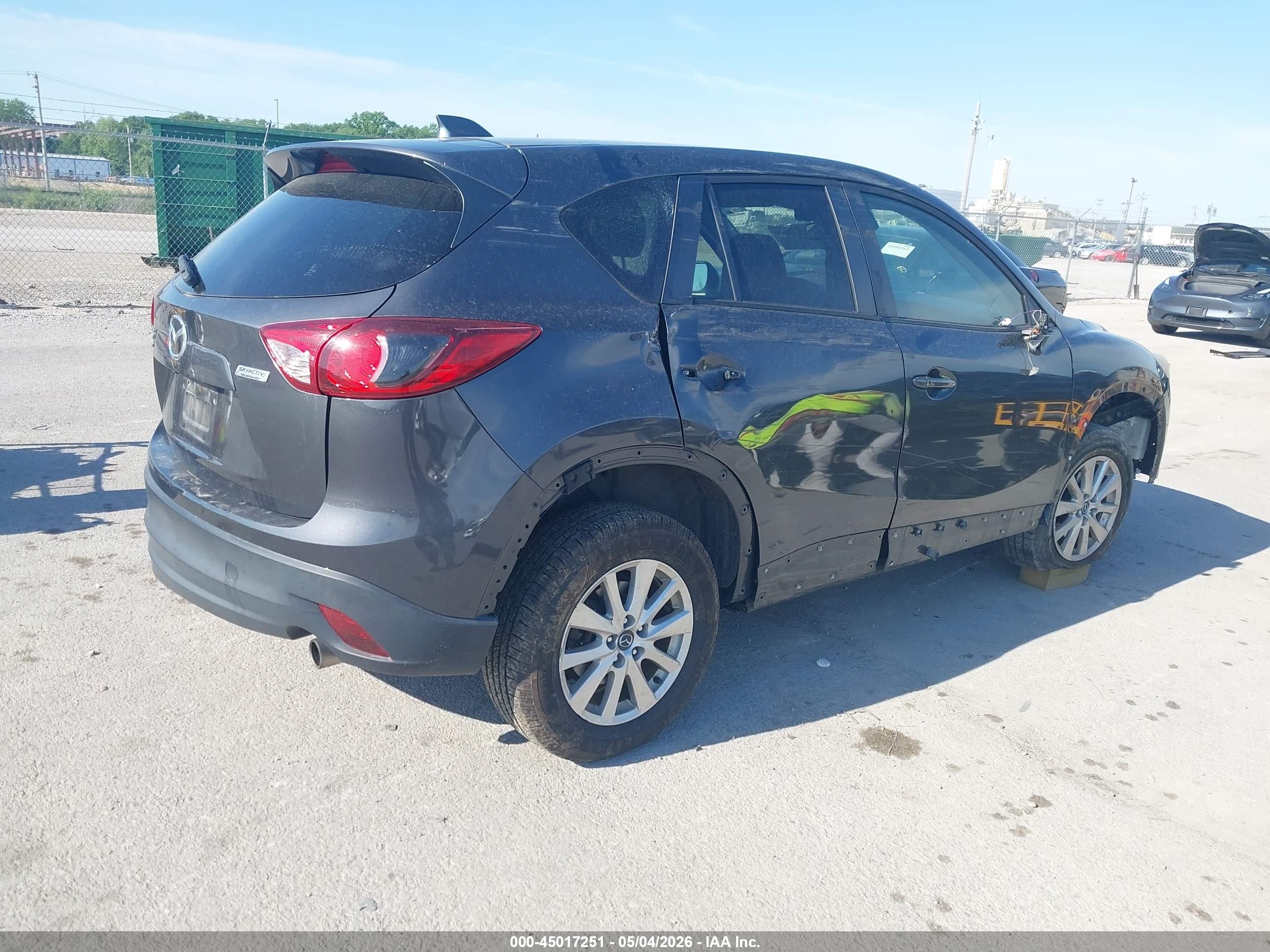 2015 Mazda Cx-5 Touring Gray vin: JM3KE4CY7F0492898