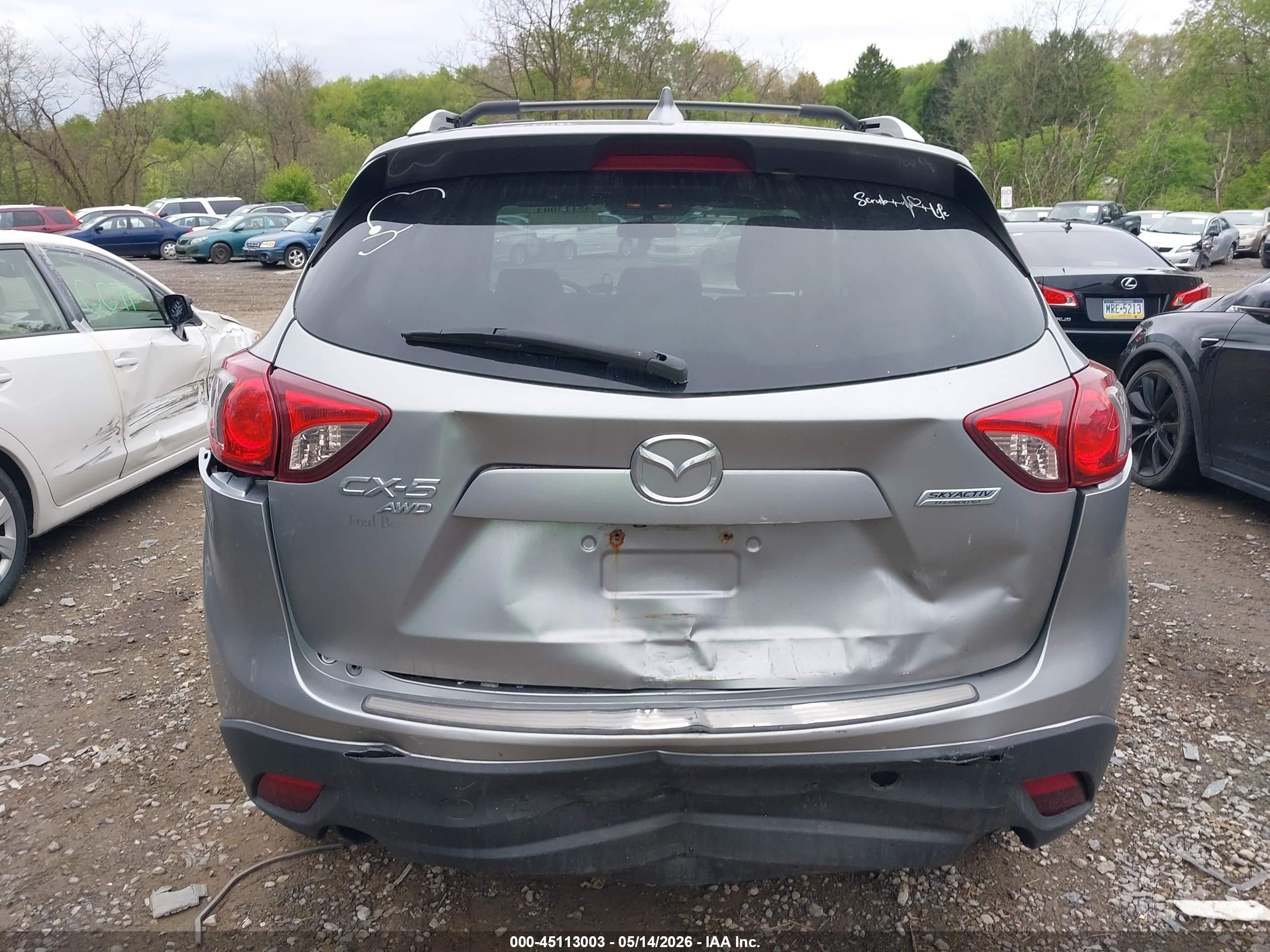 2015 Mazda Cx-5 Touring Серый vin: JM3KE4CY7F0521882
