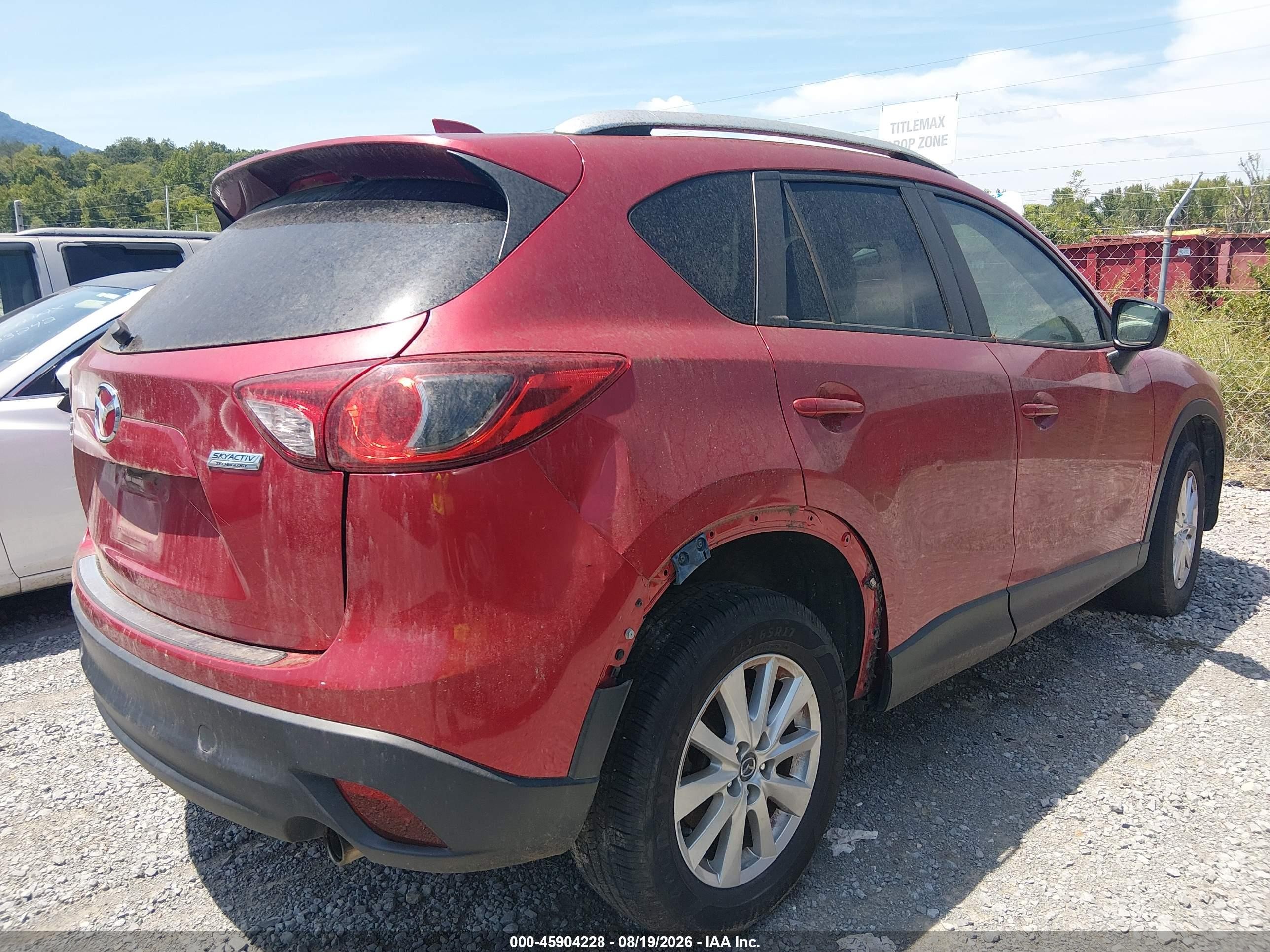 2015 Mazda Cx-5 Touring Maroon vin: JM3KE4CY7F0546796
