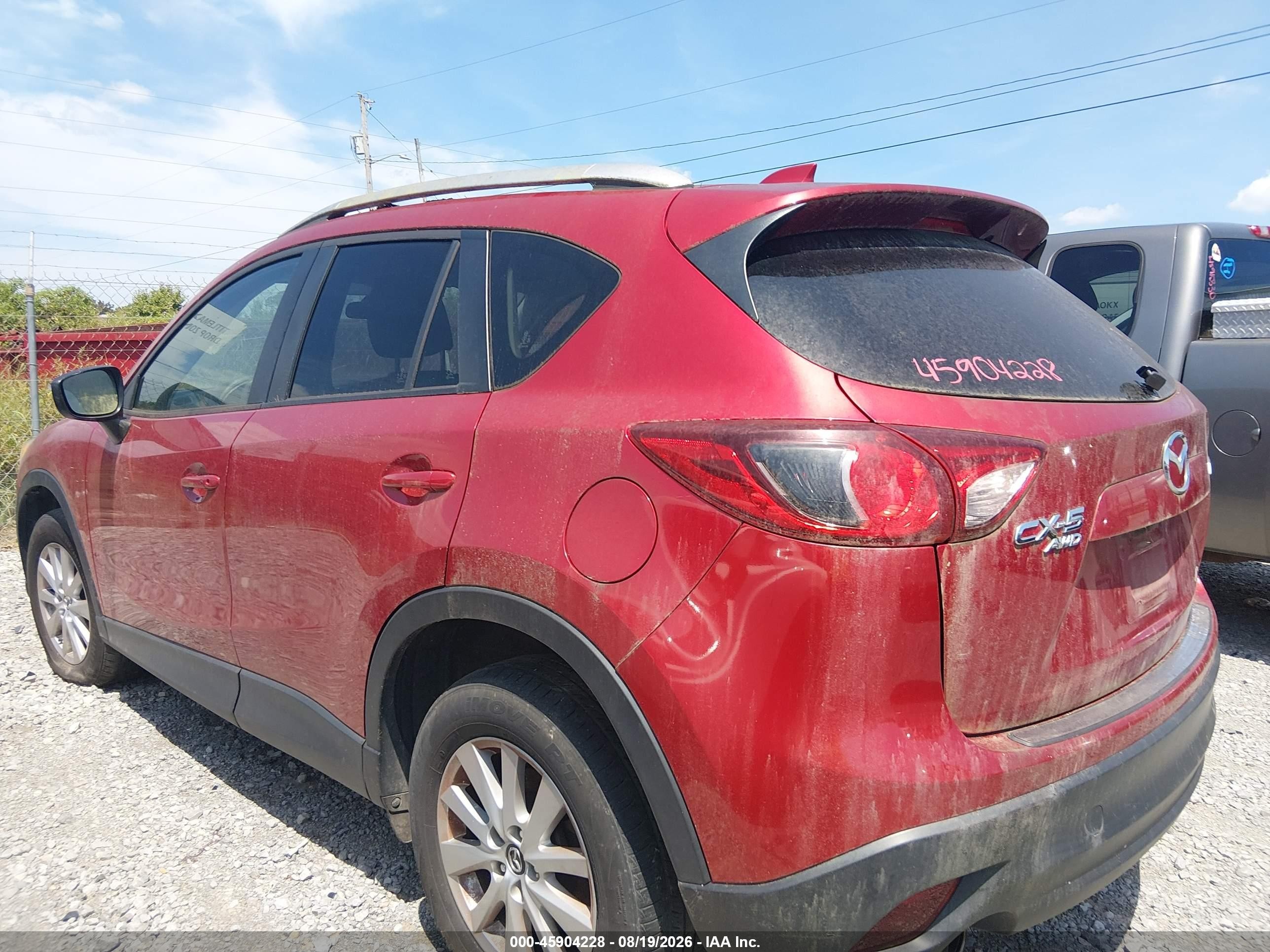2015 Mazda Cx-5 Touring Maroon vin: JM3KE4CY7F0546796