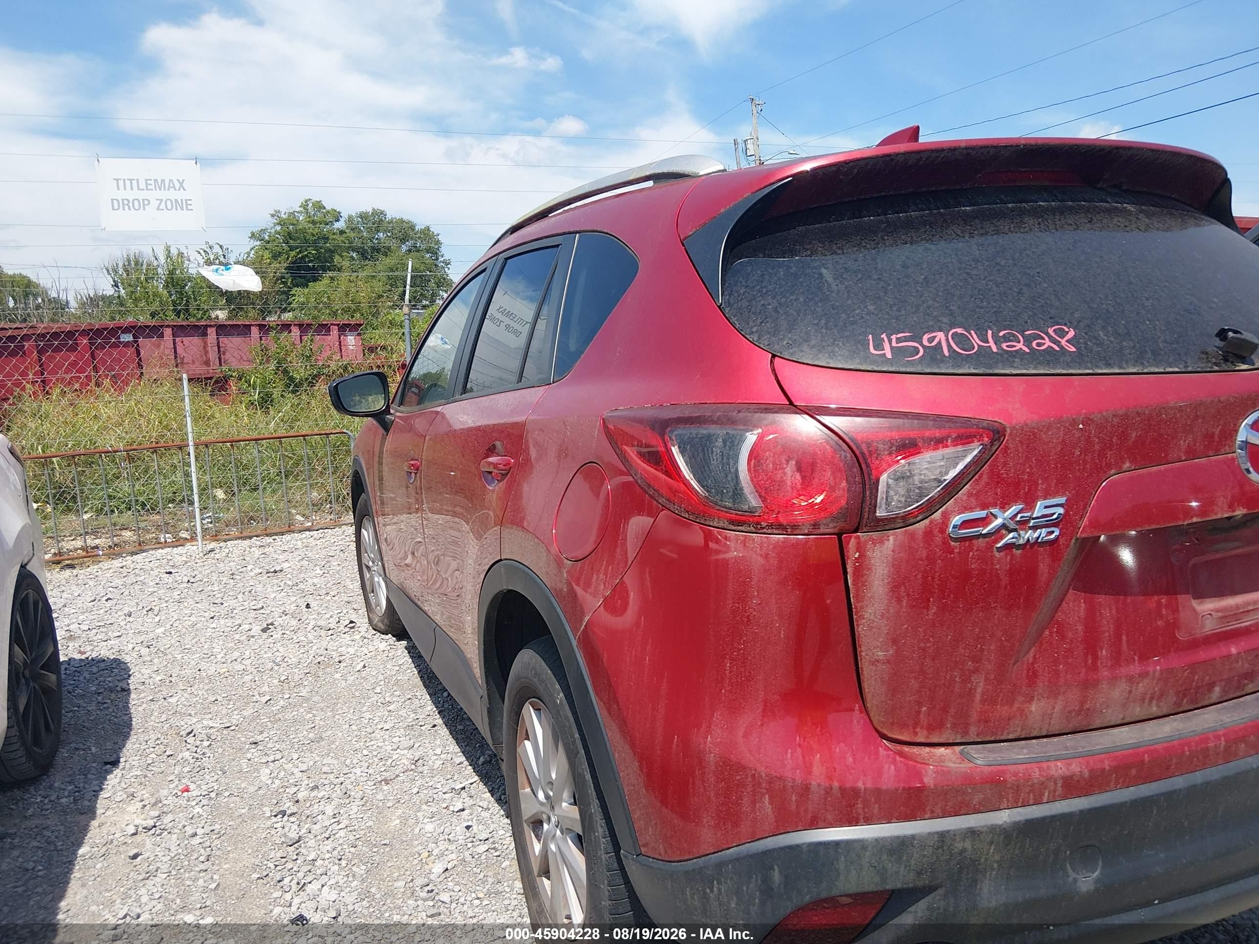2015 Mazda Cx-5 Touring Maroon vin: JM3KE4CY7F0546796