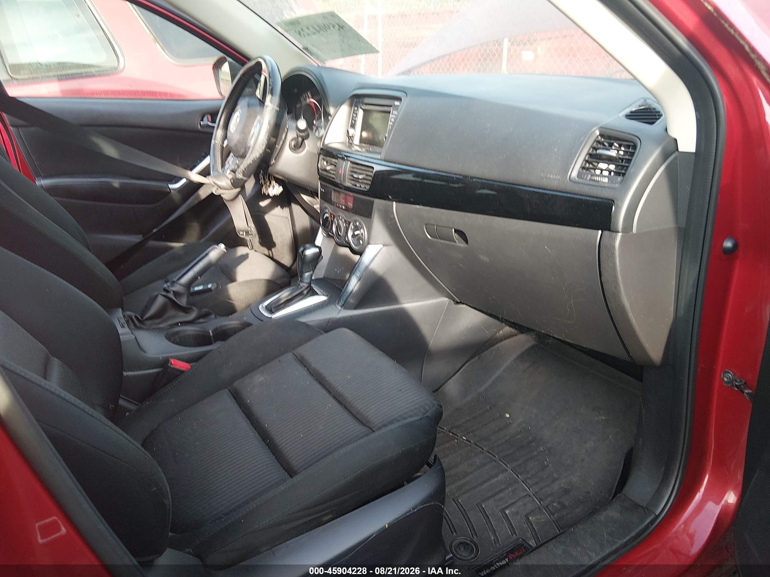 2015 Mazda Cx-5 Touring Maroon vin: JM3KE4CY7F0546796