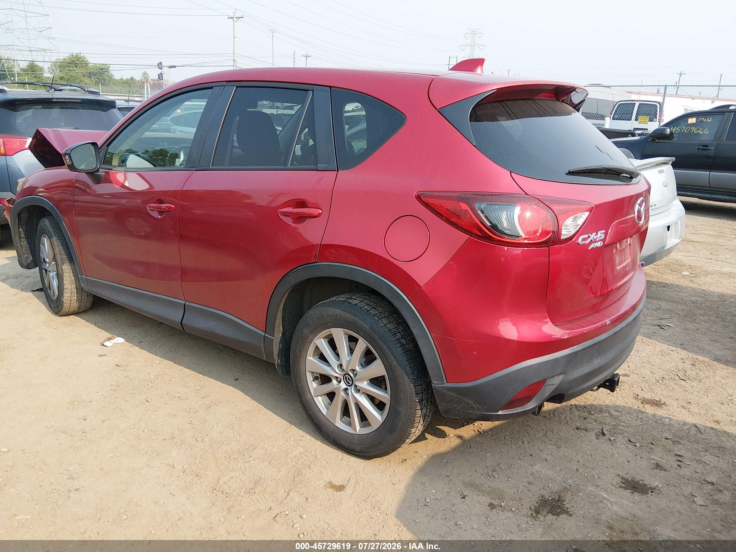 2015 Mazda Cx-5 Touring Red vin: JM3KE4CY8F0439711