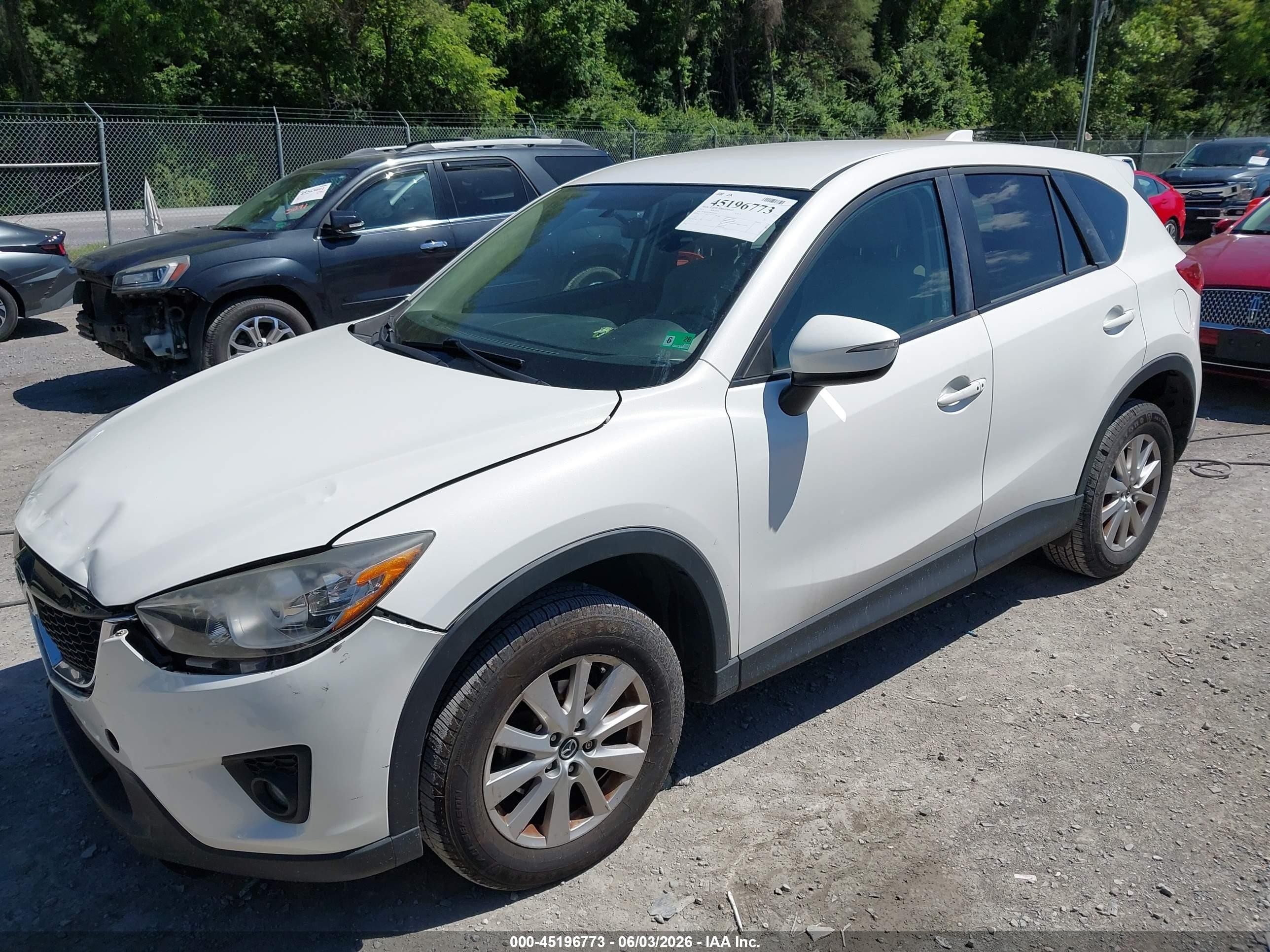 2015 Mazda Cx-5 Touring White vin: JM3KE4CY8F0484616