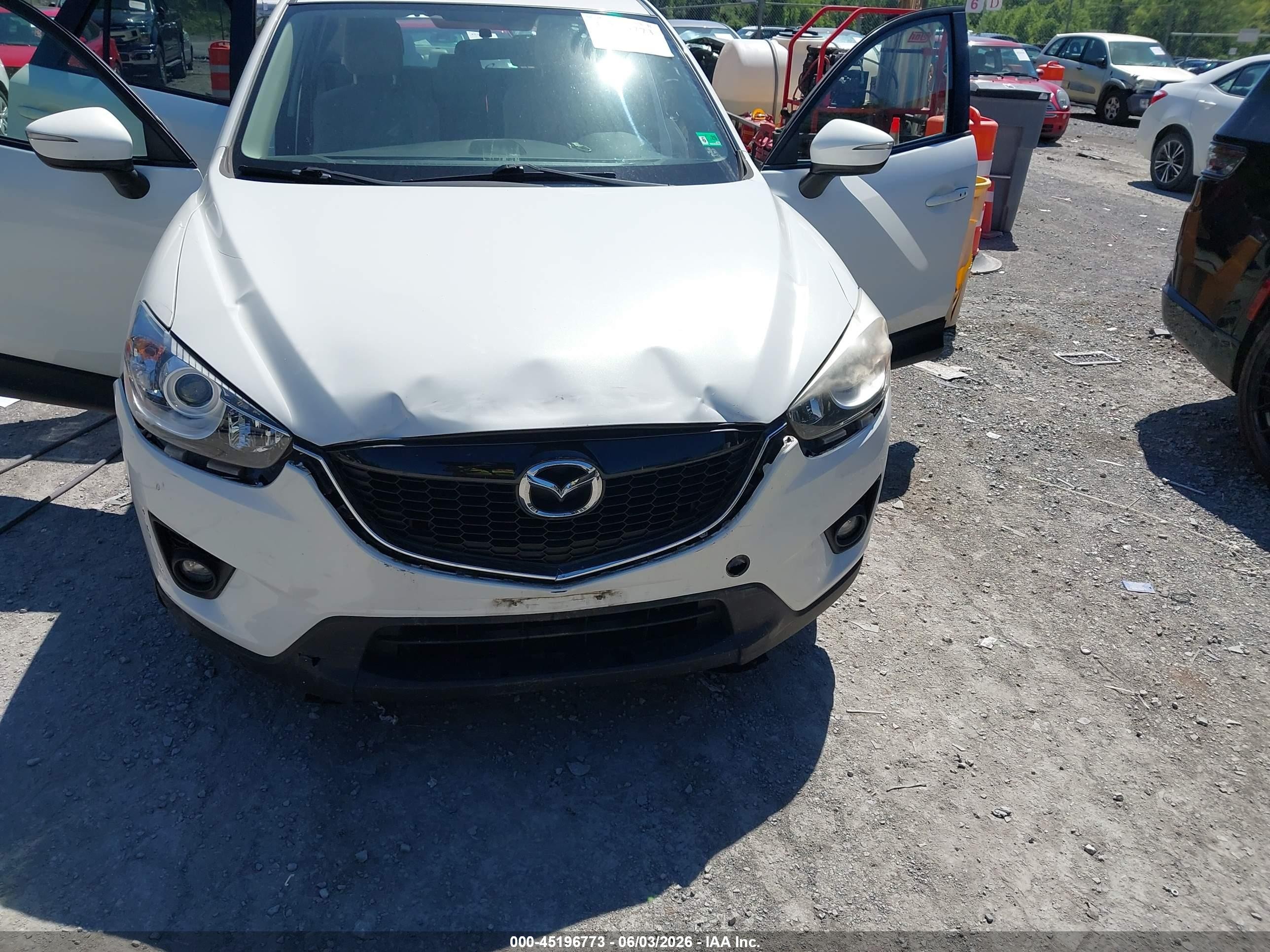 2015 Mazda Cx-5 Touring White vin: JM3KE4CY8F0484616