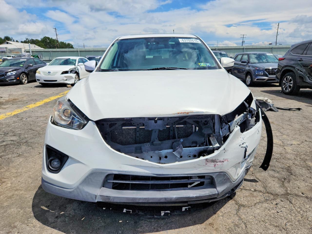 2015 Mazda Cx-5 Touring White vin: JM3KE4CY8F0504038
