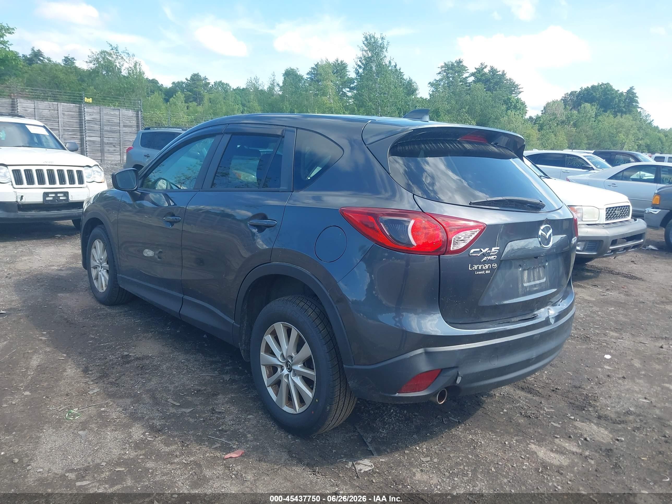 2015 Mazda Cx-5 Touring Gray vin: JM3KE4CY8F0505478