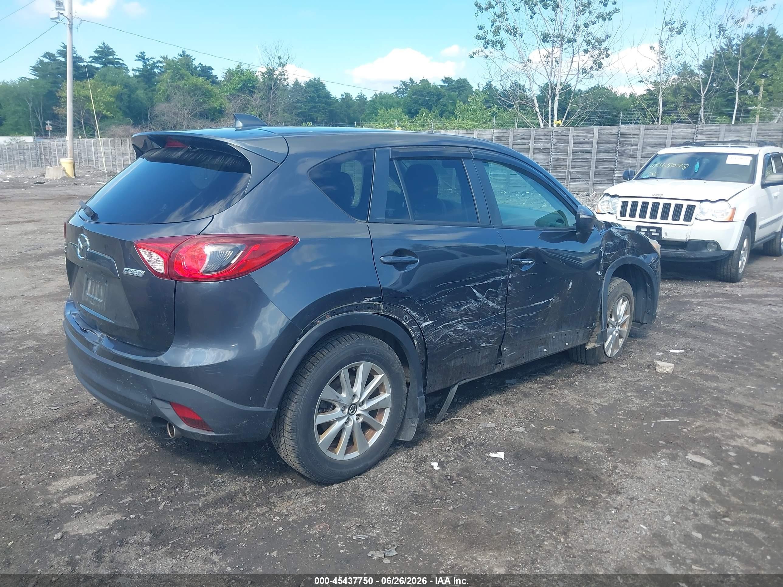 2015 Mazda Cx-5 Touring Gray vin: JM3KE4CY8F0505478