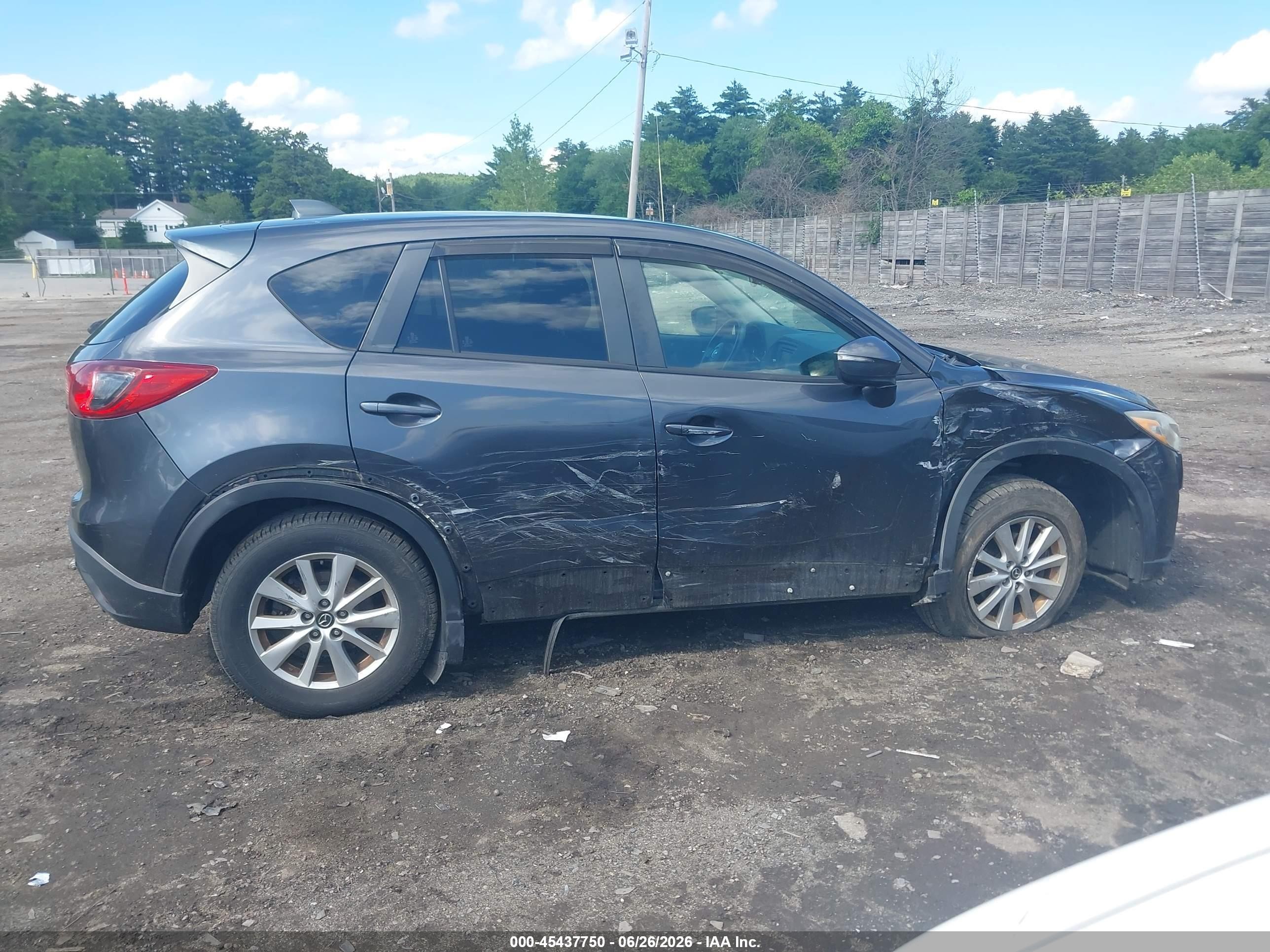 2015 Mazda Cx-5 Touring Gray vin: JM3KE4CY8F0505478