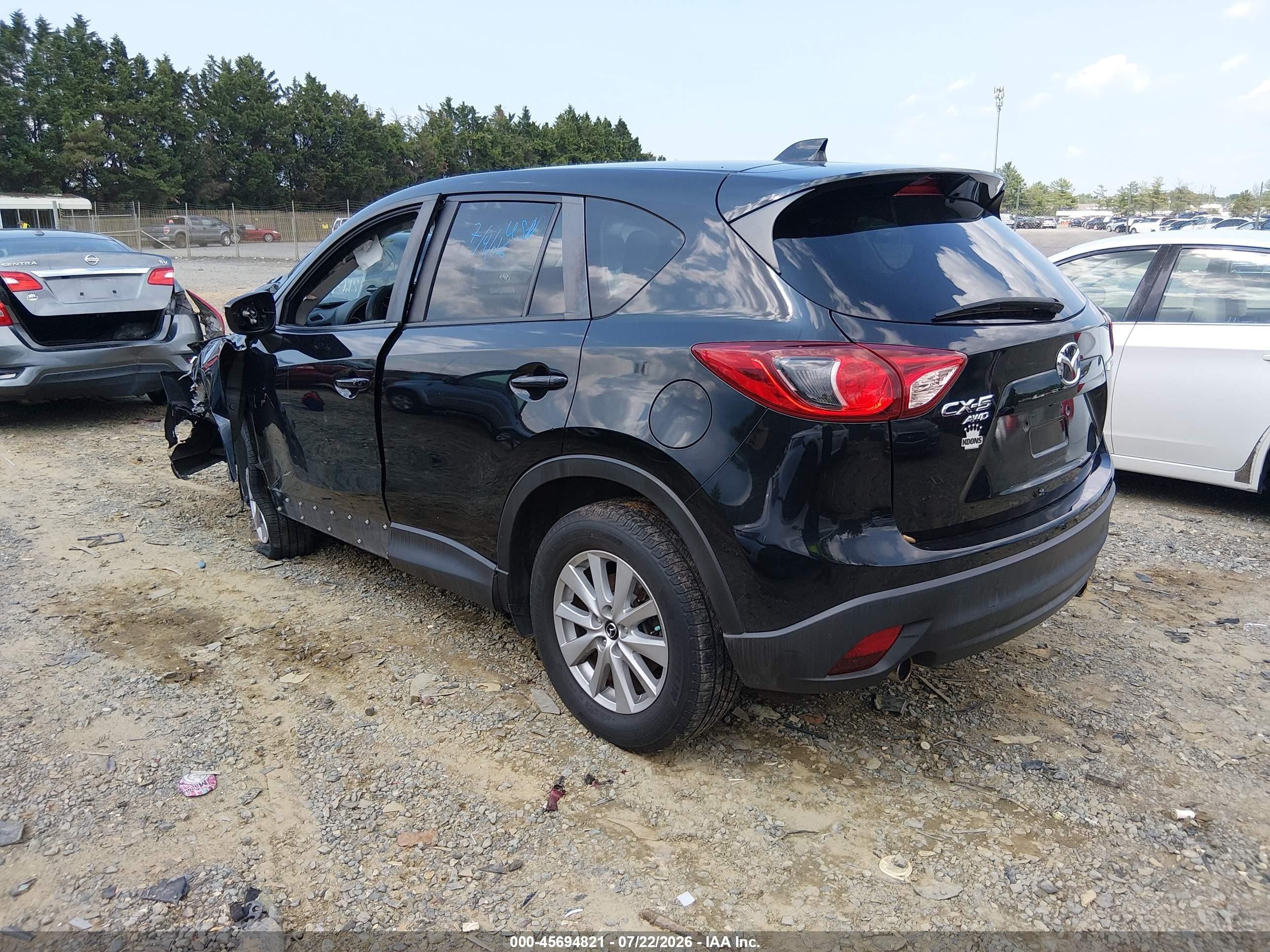 2015 Mazda Cx-5 Touring Black vin: JM3KE4CY8F0543857