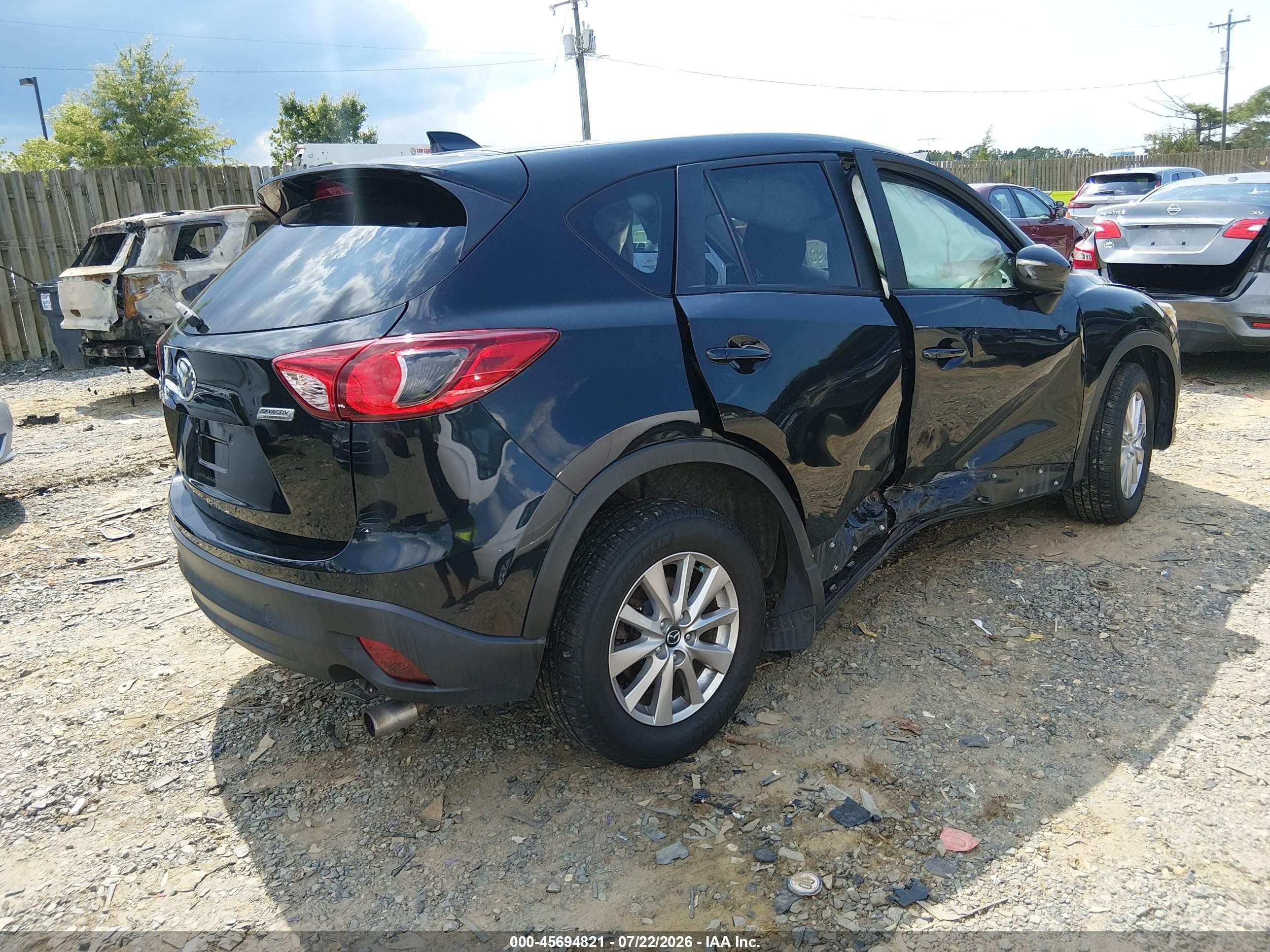 2015 Mazda Cx-5 Touring Black vin: JM3KE4CY8F0543857